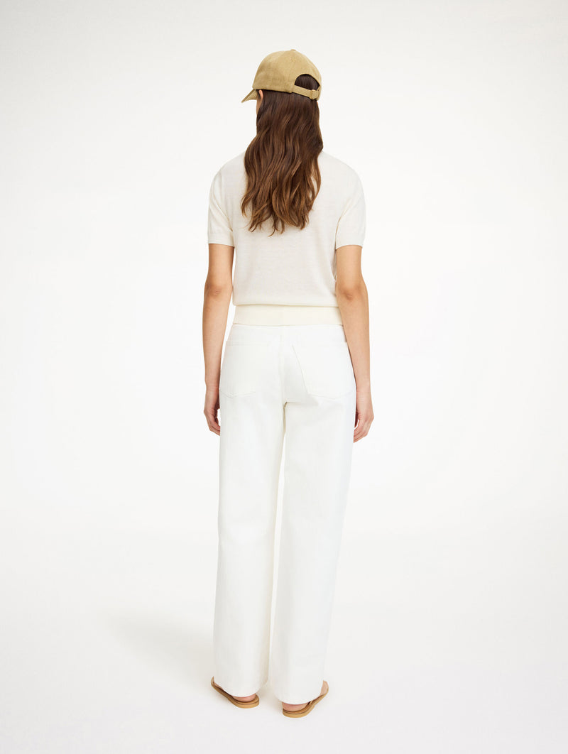 Tala Sweater Top in Soft White