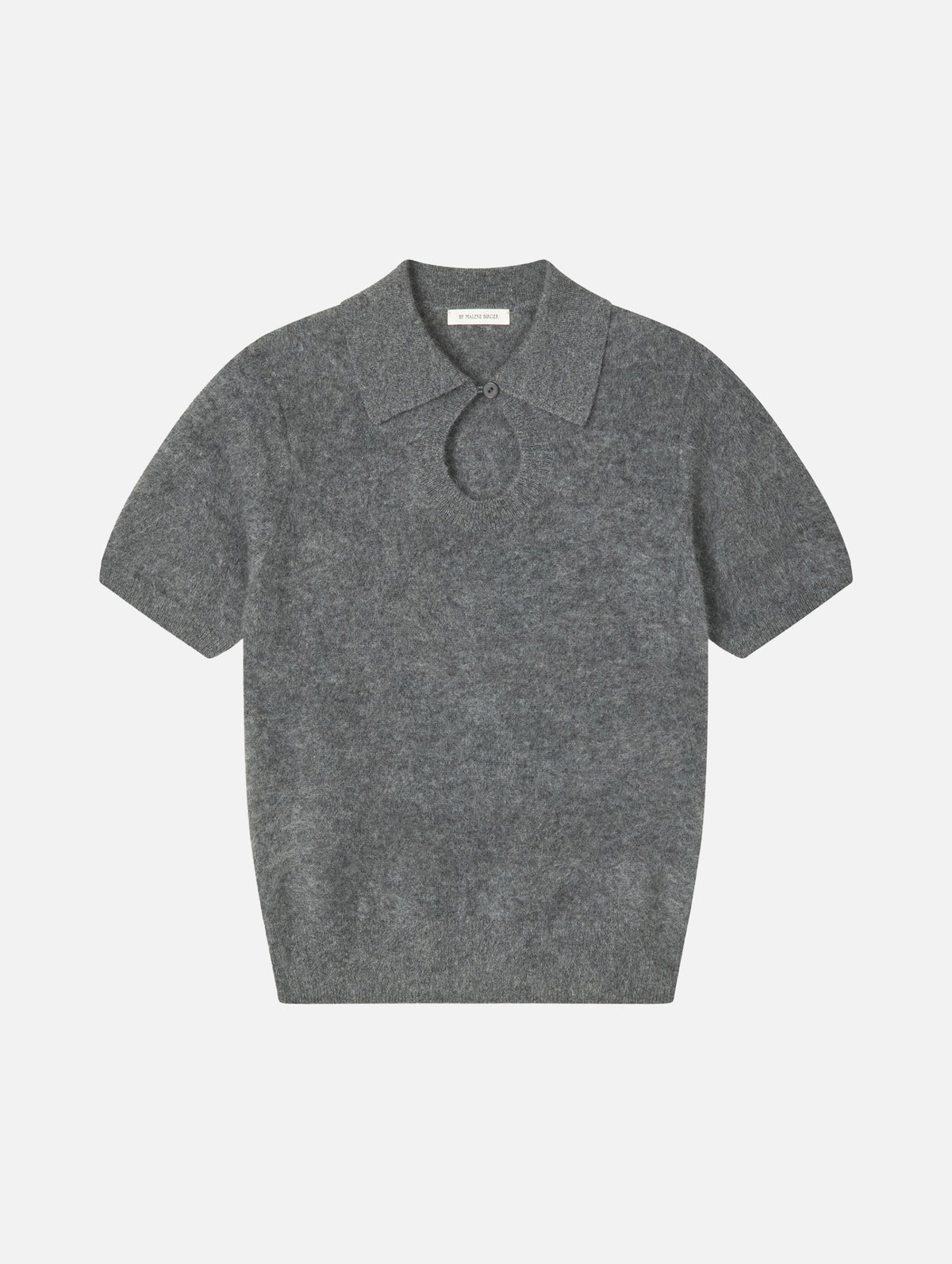 Talallia Cashmere Polo in Grey Melange