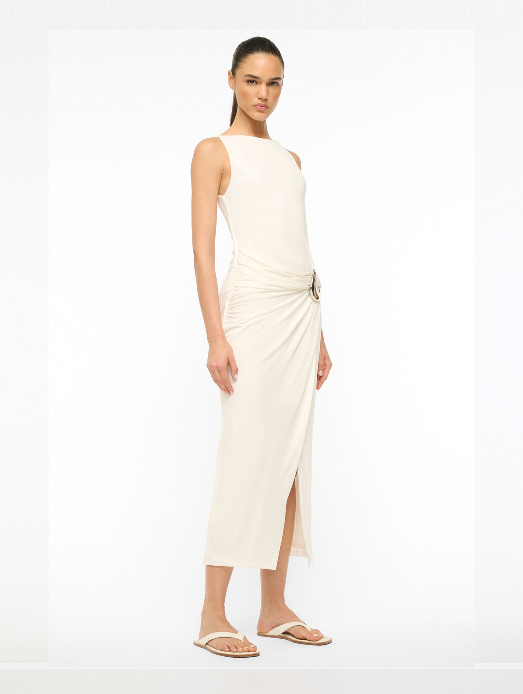 Talia Dress in Ivory