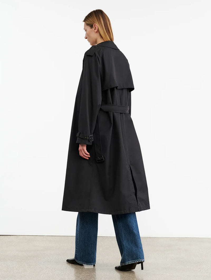 Tanner Trench Coat in Black