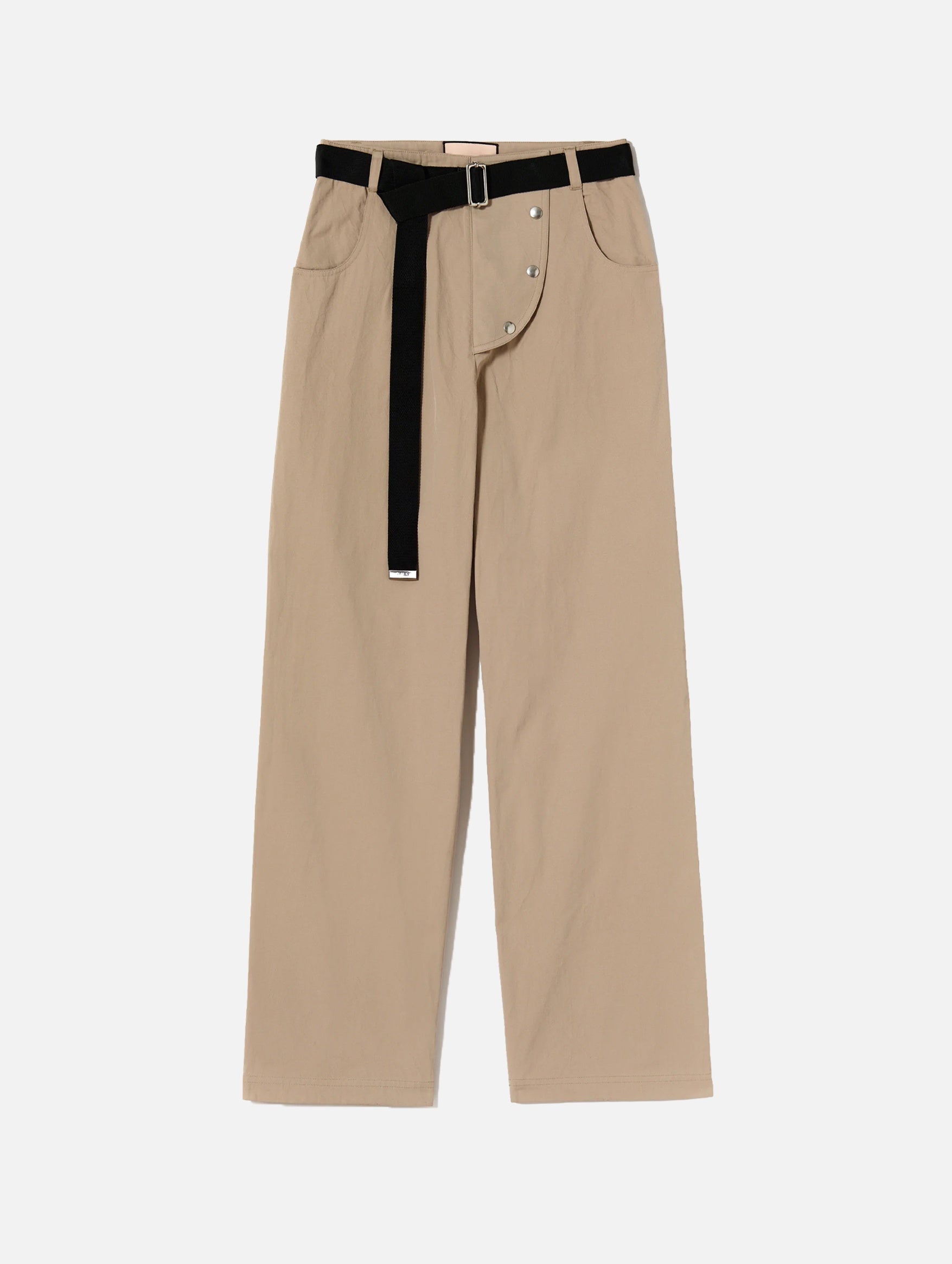 Technical Twill Belted Pants in Sand