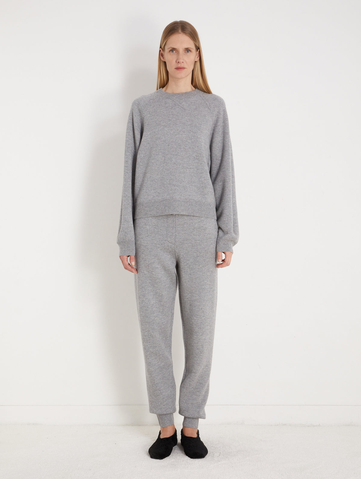 Thais Cashmere Sweater in Grey