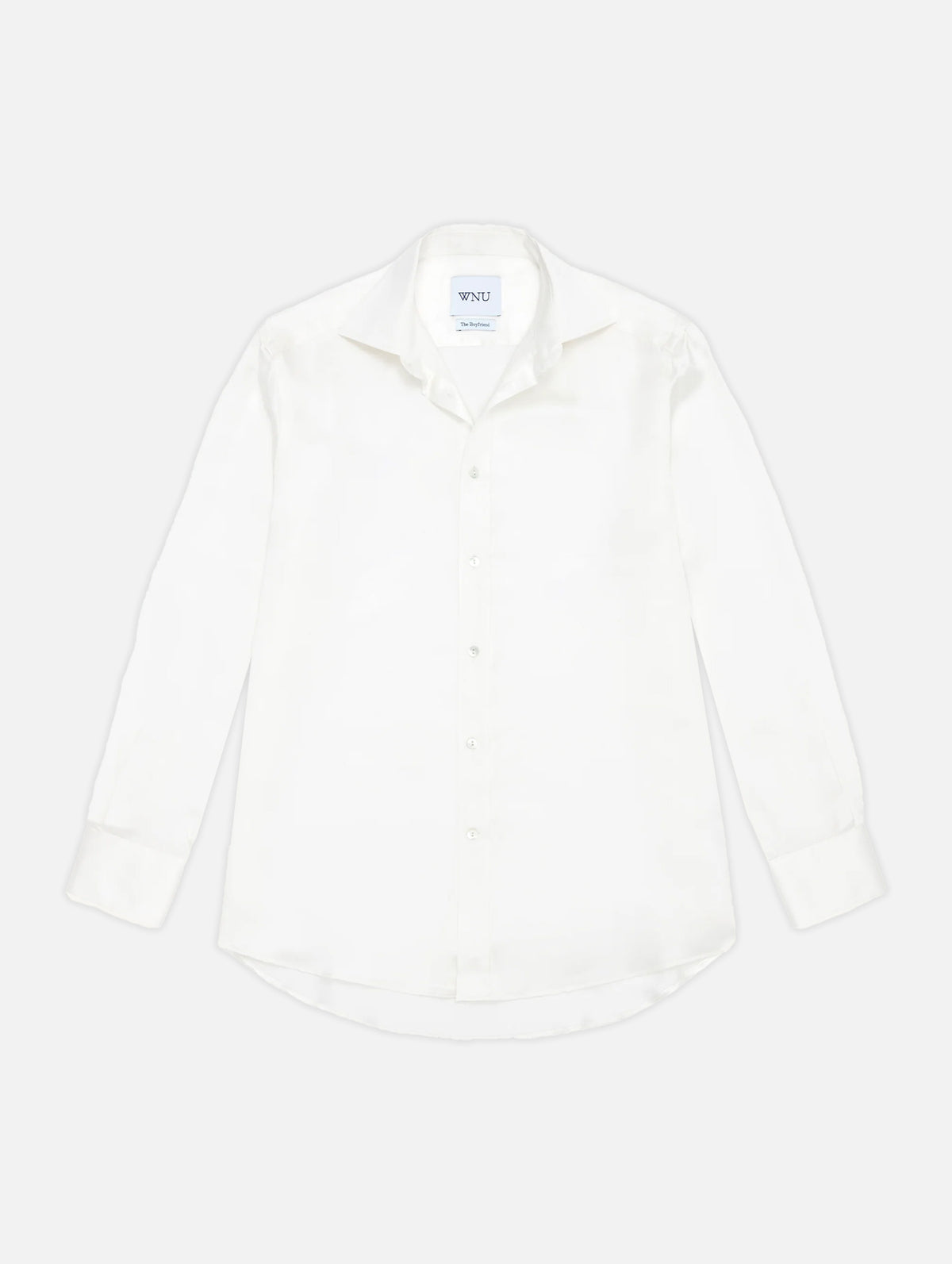 The Boyfriend Silk Shirt in Pearl