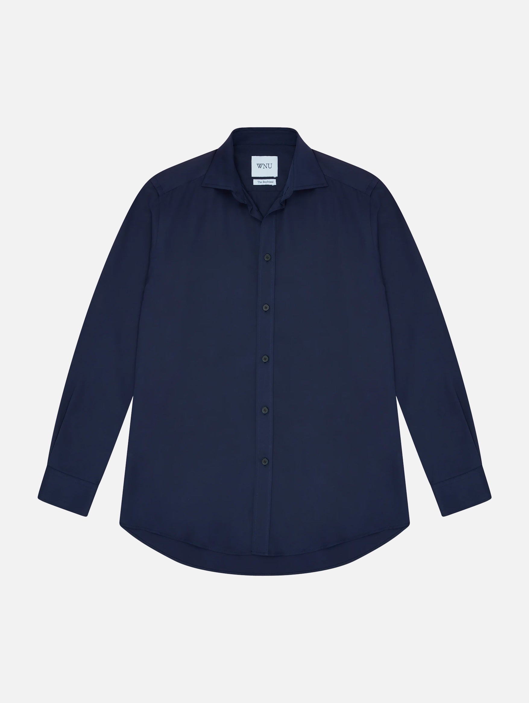 The Boyfriend Tencel Shirt in Navy