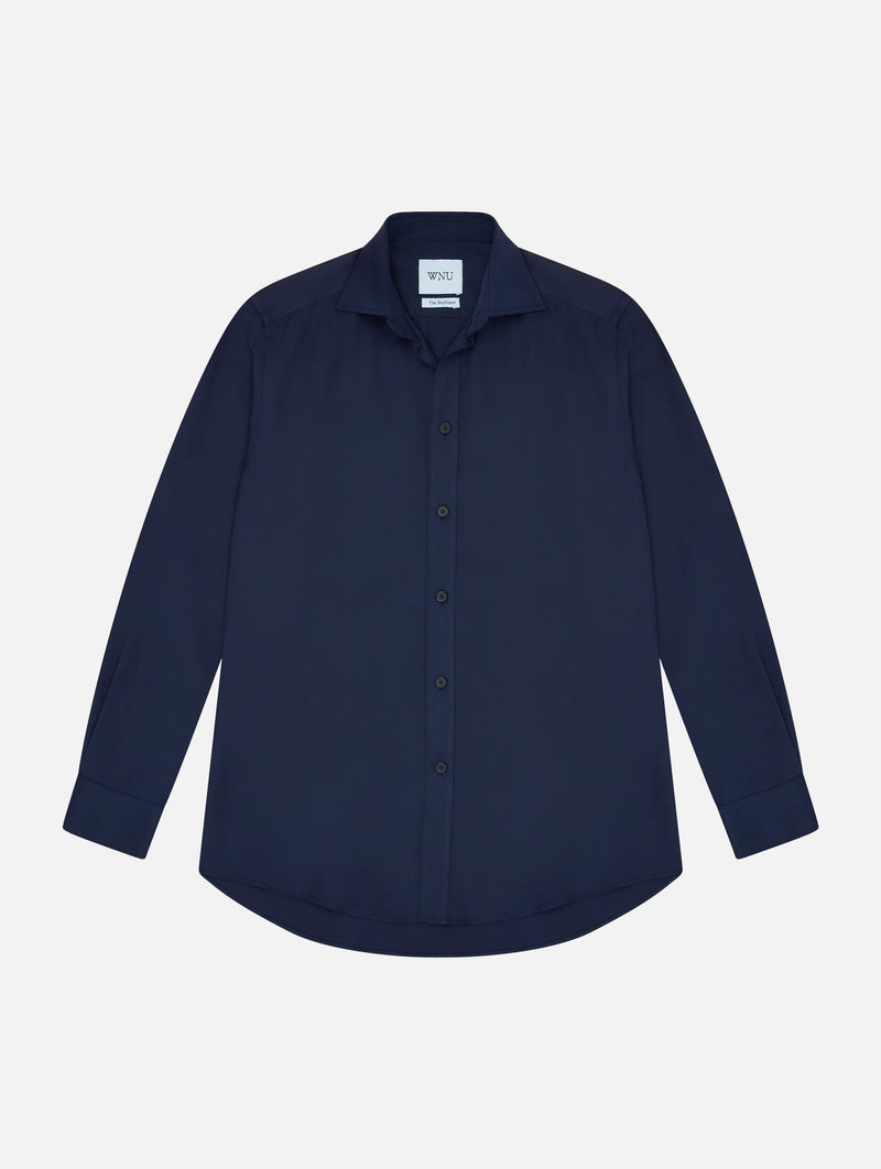 The Boyfriend Tencel Shirt in Navy