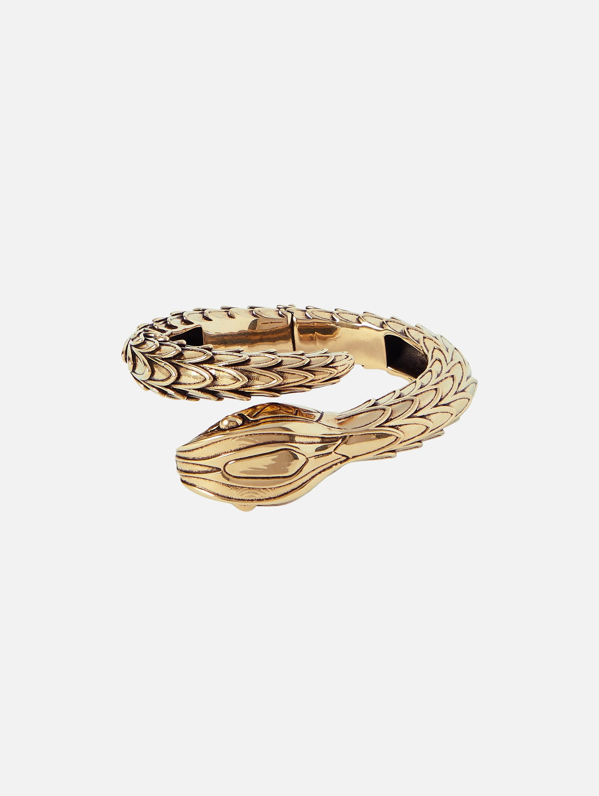 The Chloé Snake Bracelet in Vintage Gold