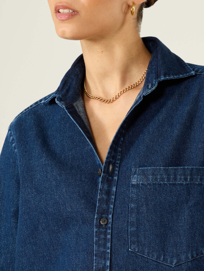 The Classic Denim Shirt in Indigo