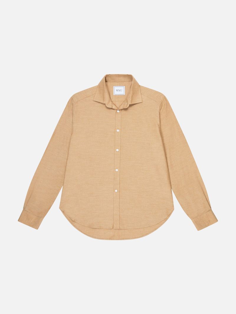 The Classic Wool Shirt in Caramel