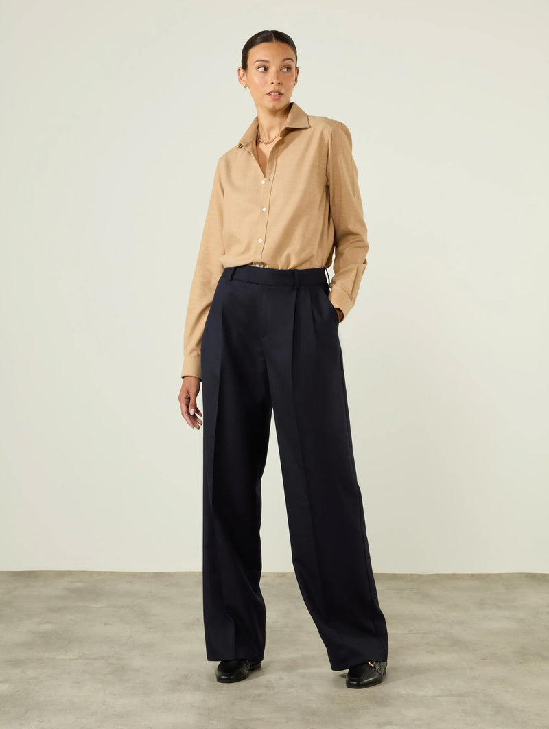 The Classic Wool Shirt in Caramel