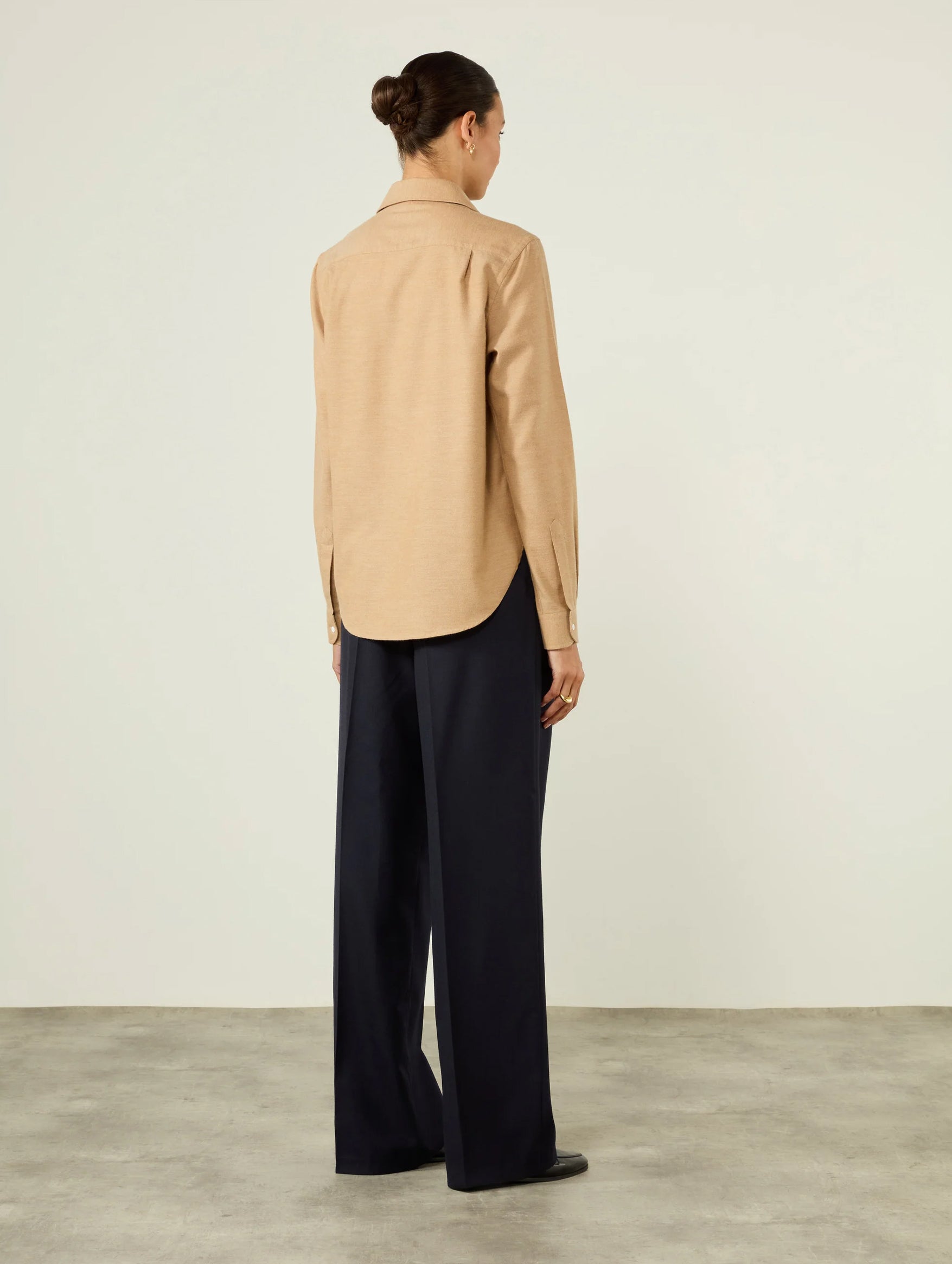 The Classic Wool Shirt in Caramel