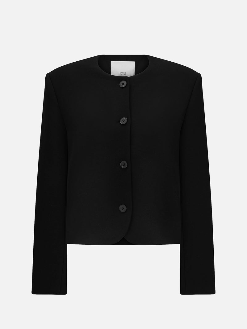 Tilmens Blazer in Black Satin