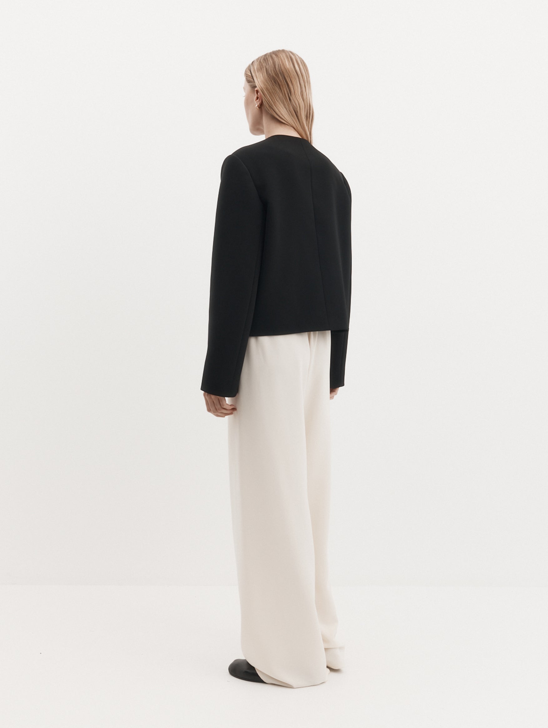 Tilmens Blazer in Black Satin