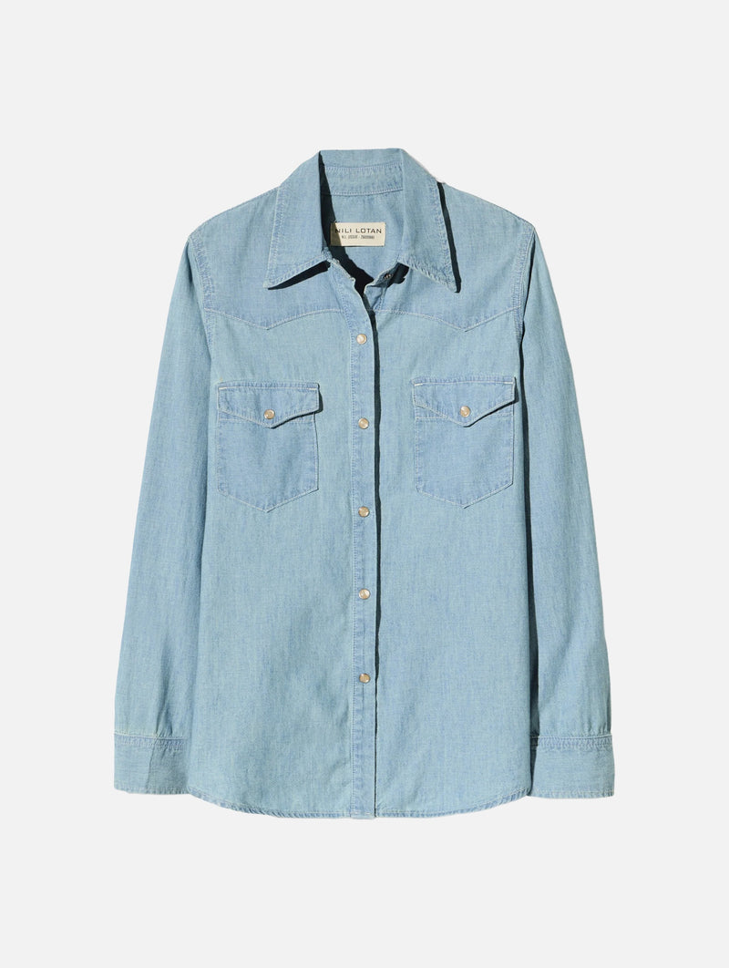 Travis Shirt in Indigo Chambray