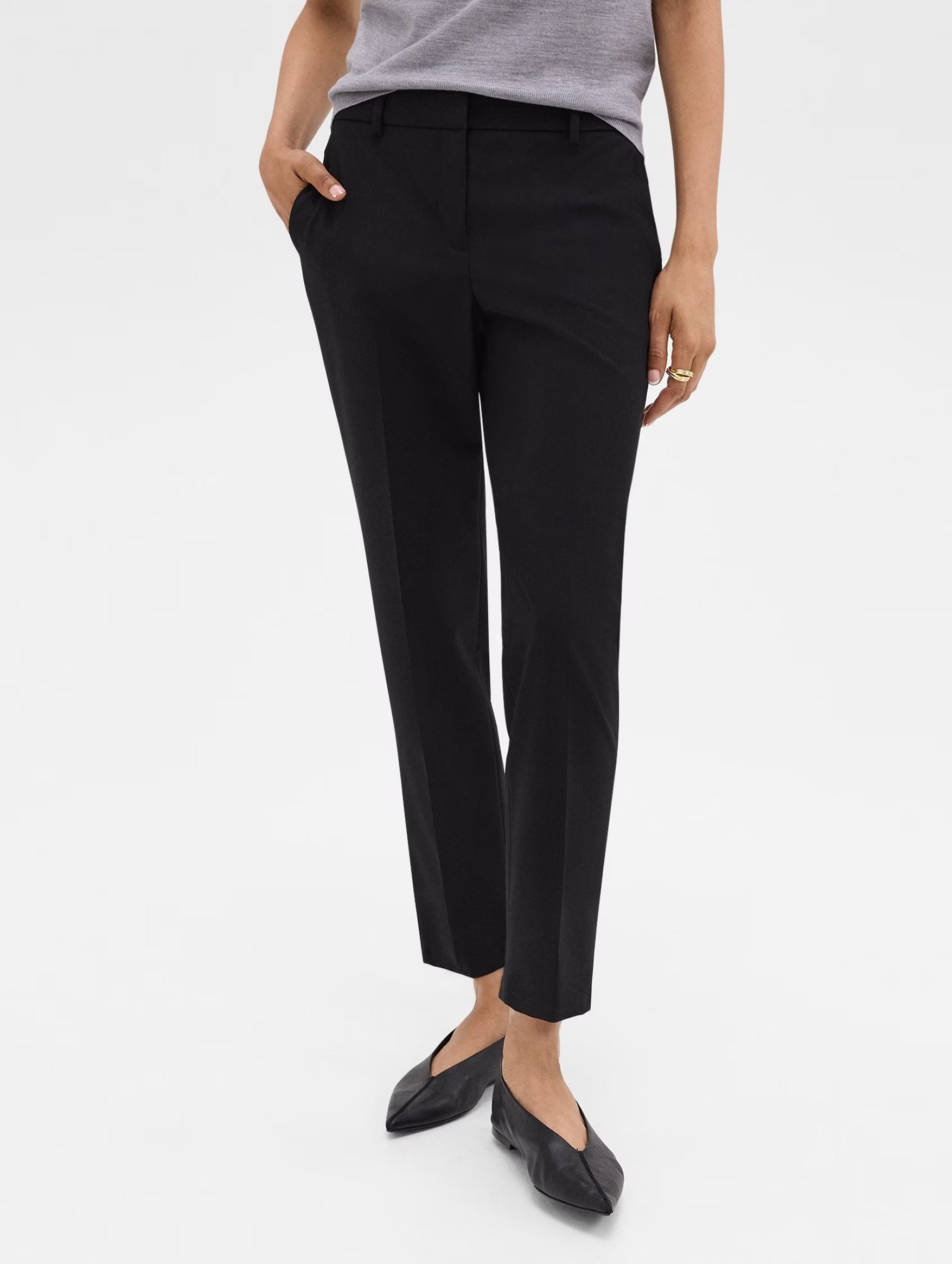 Treeca Good Wool Pant in Black