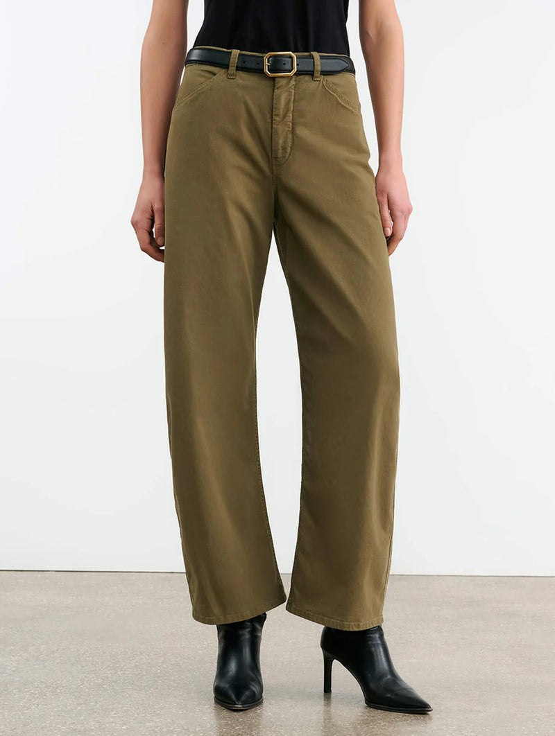 Tribeca Pant in Military Green