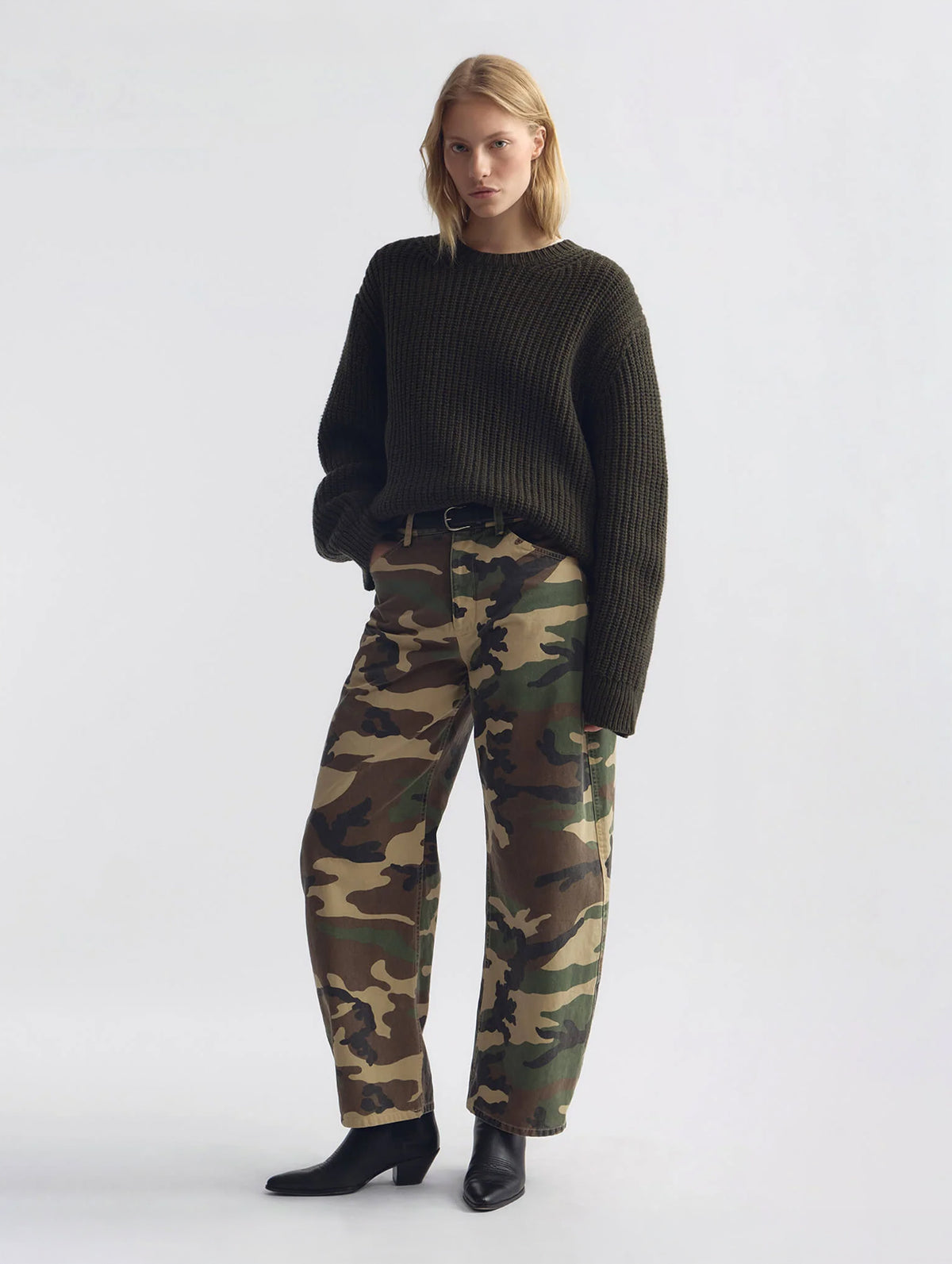 Tribeca Pant in Khaki Overdyed Camo