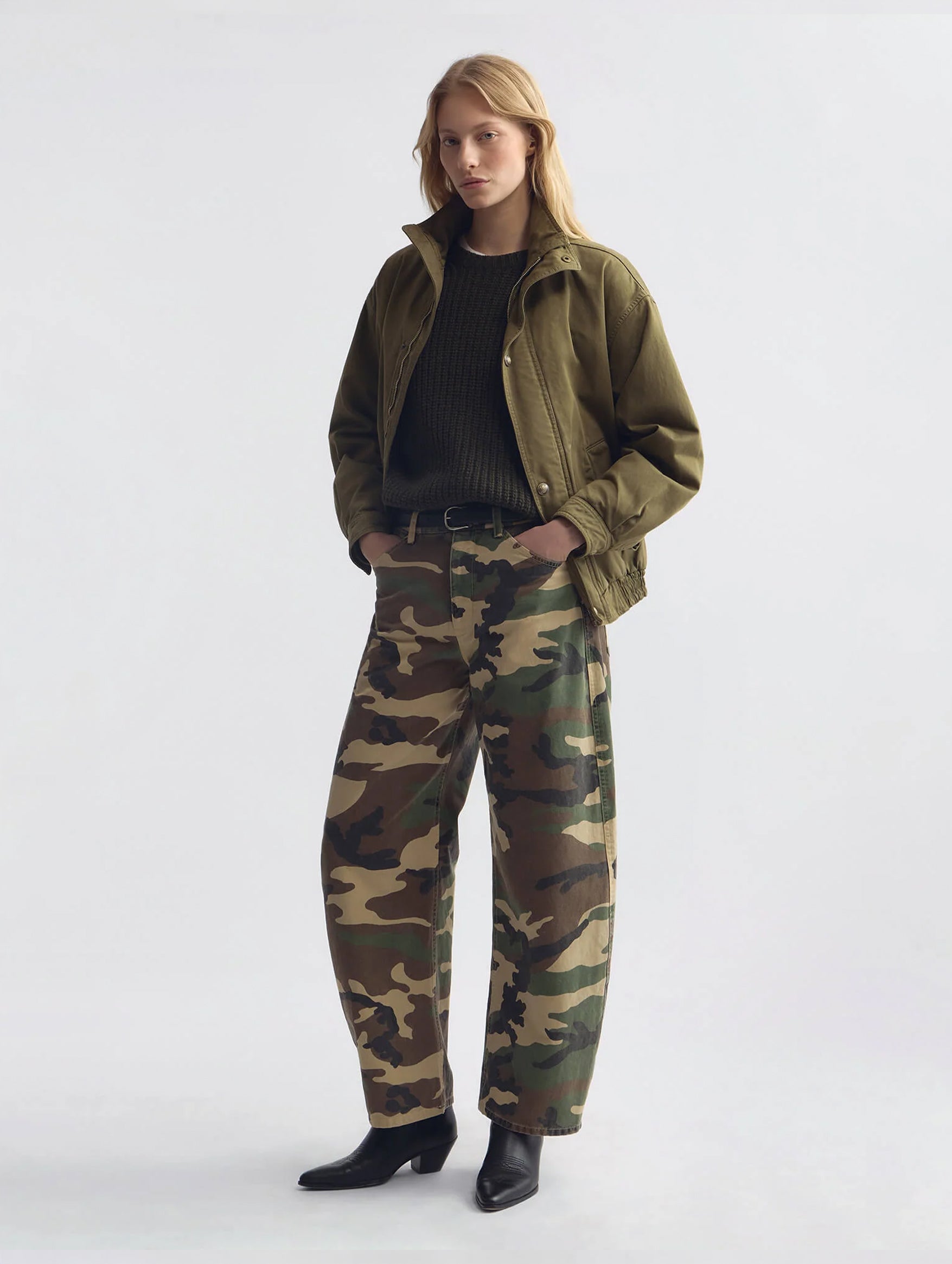 Tribeca Pant in Khaki Overdyed Camo