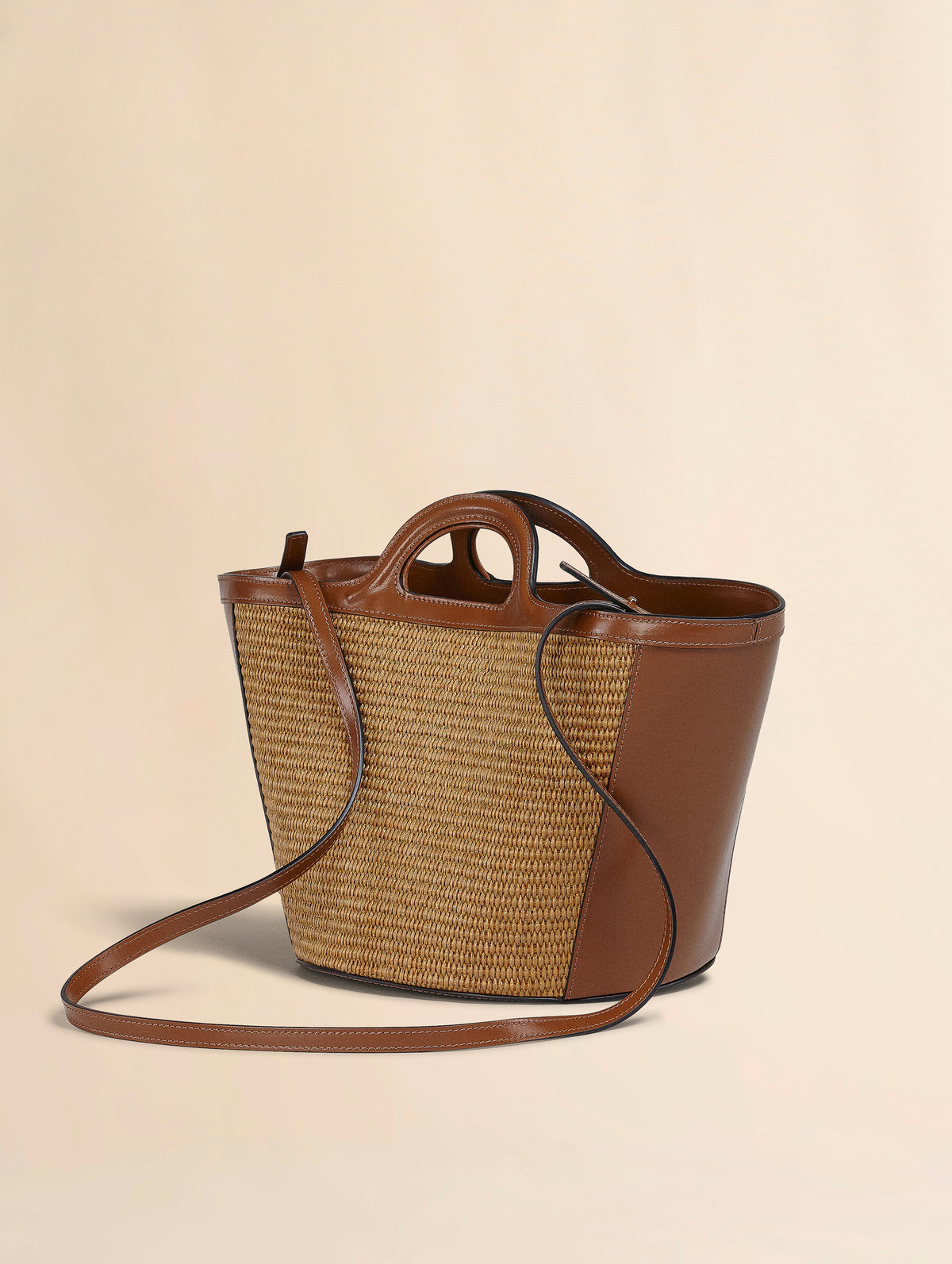 Small Tropicalia Tote Bag in Brown