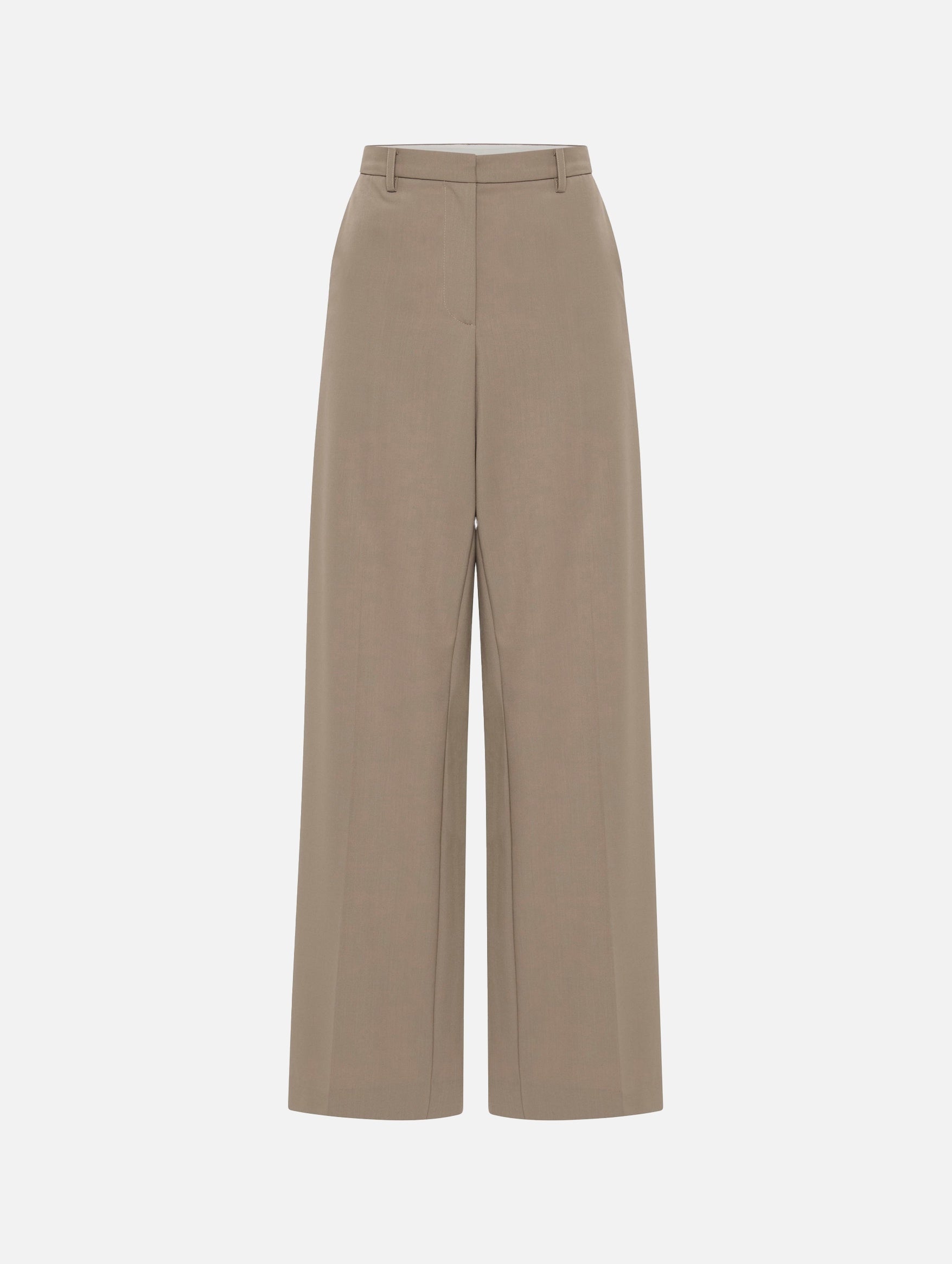 Relaxed Tailored Trouser in Taupe