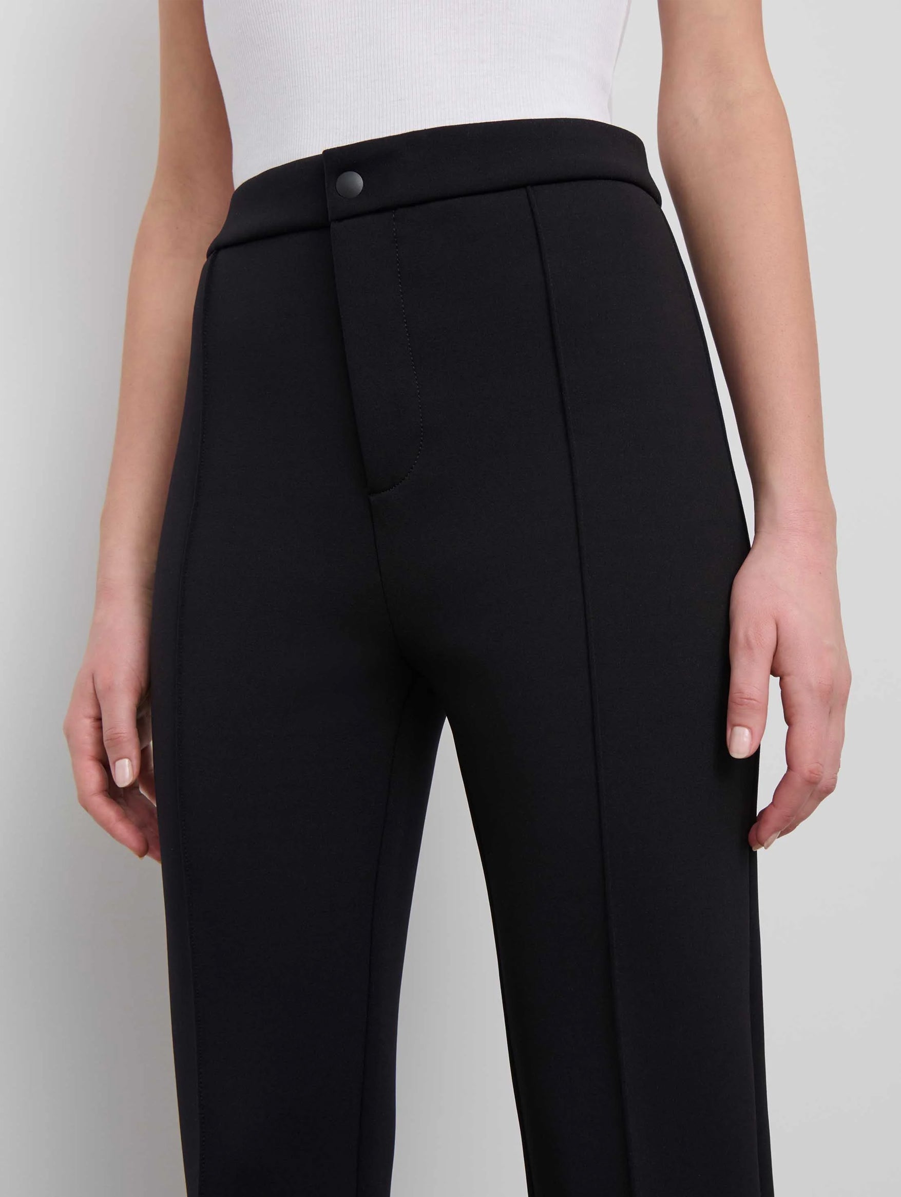 Bonded Slim Trouser in Black