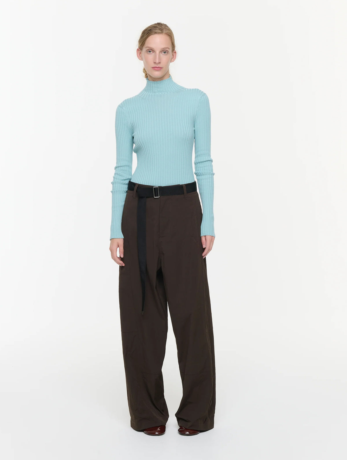 Trousers in Dark Brown