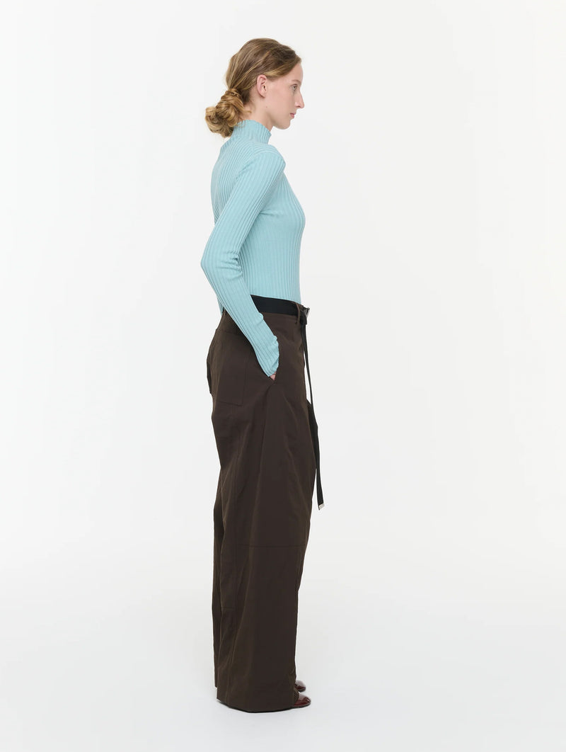 Trousers in Dark Brown