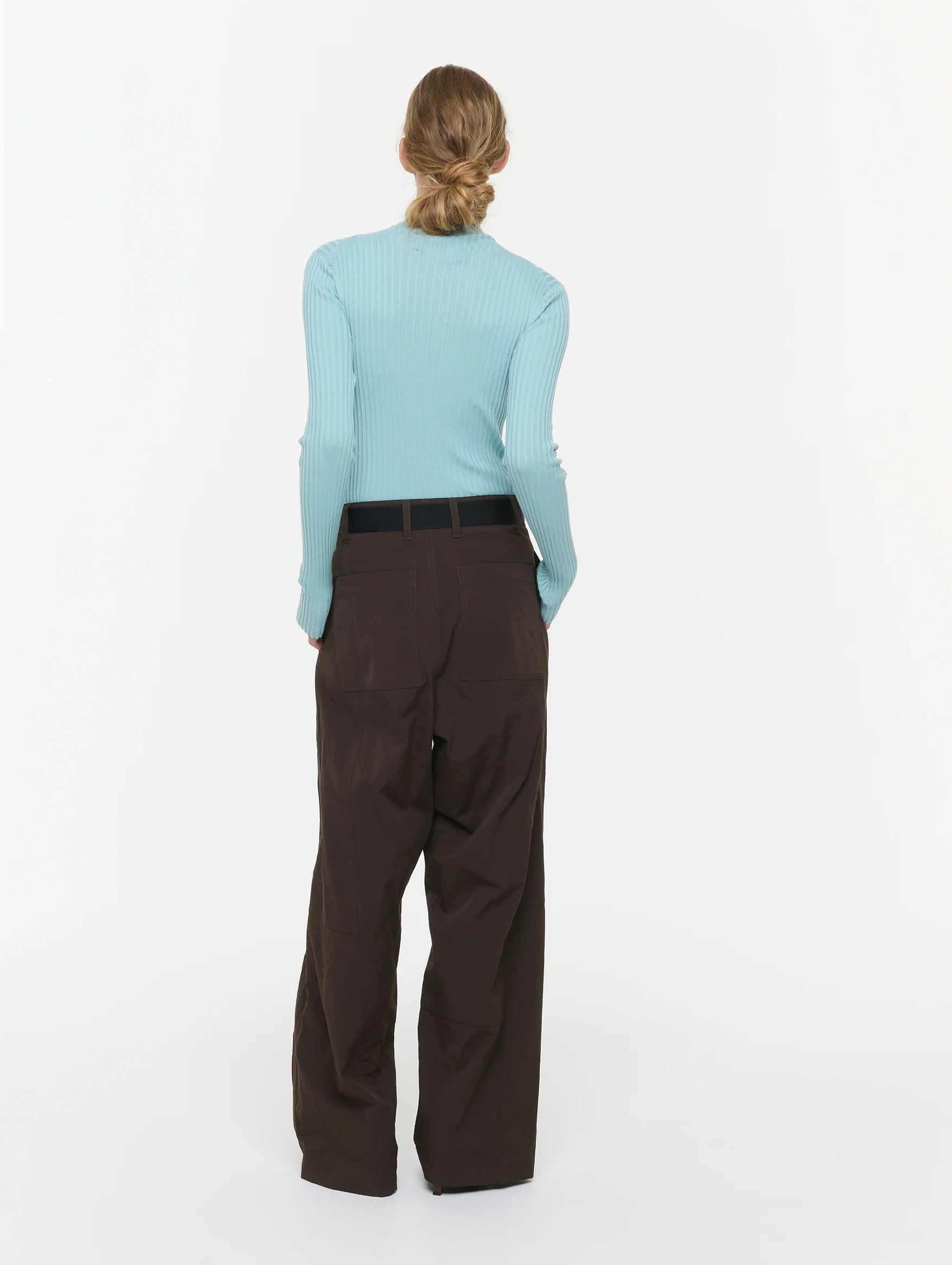 Trousers in Dark Brown