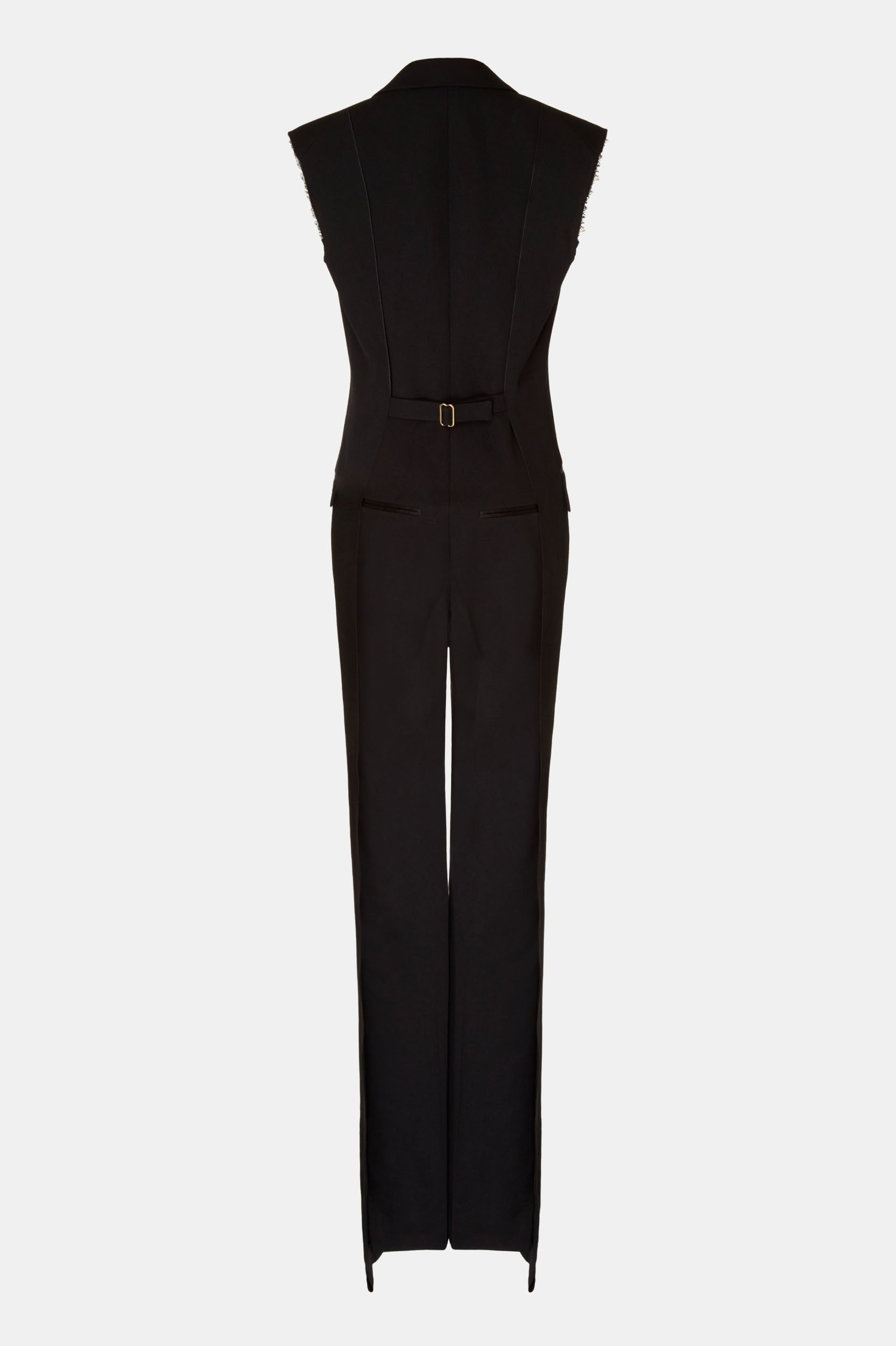 Tuxedo Jumpsuit in Black