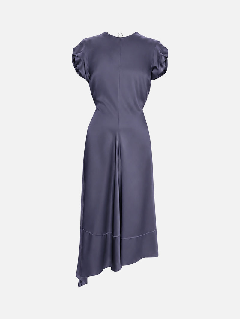Twist Shoulder Dress in Eclipse