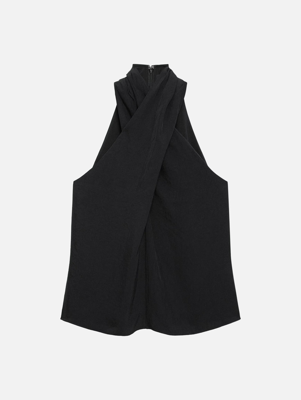 Twisted Halter Top in Black