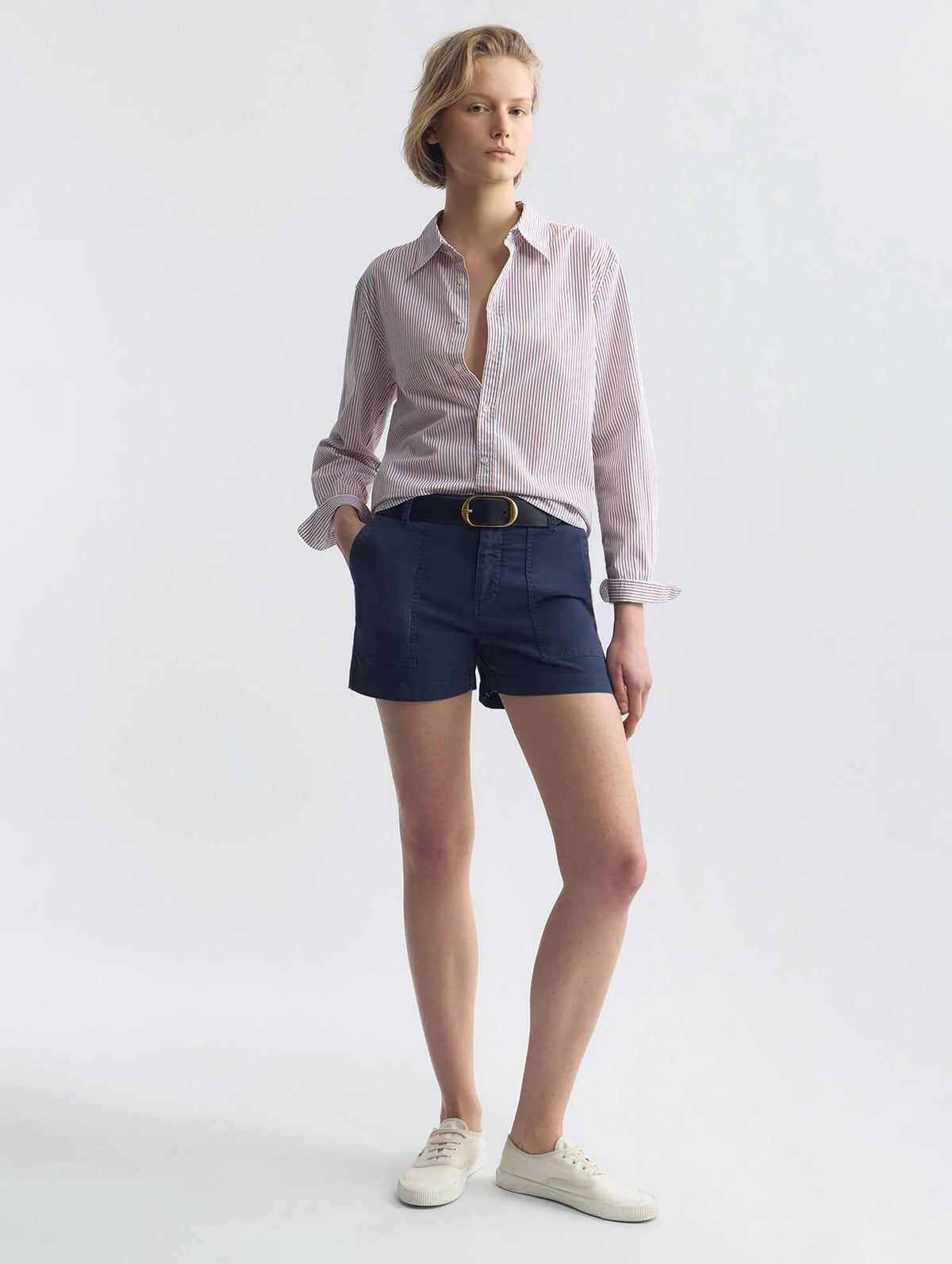Utility Short in Vintage Washed Admiral Blue