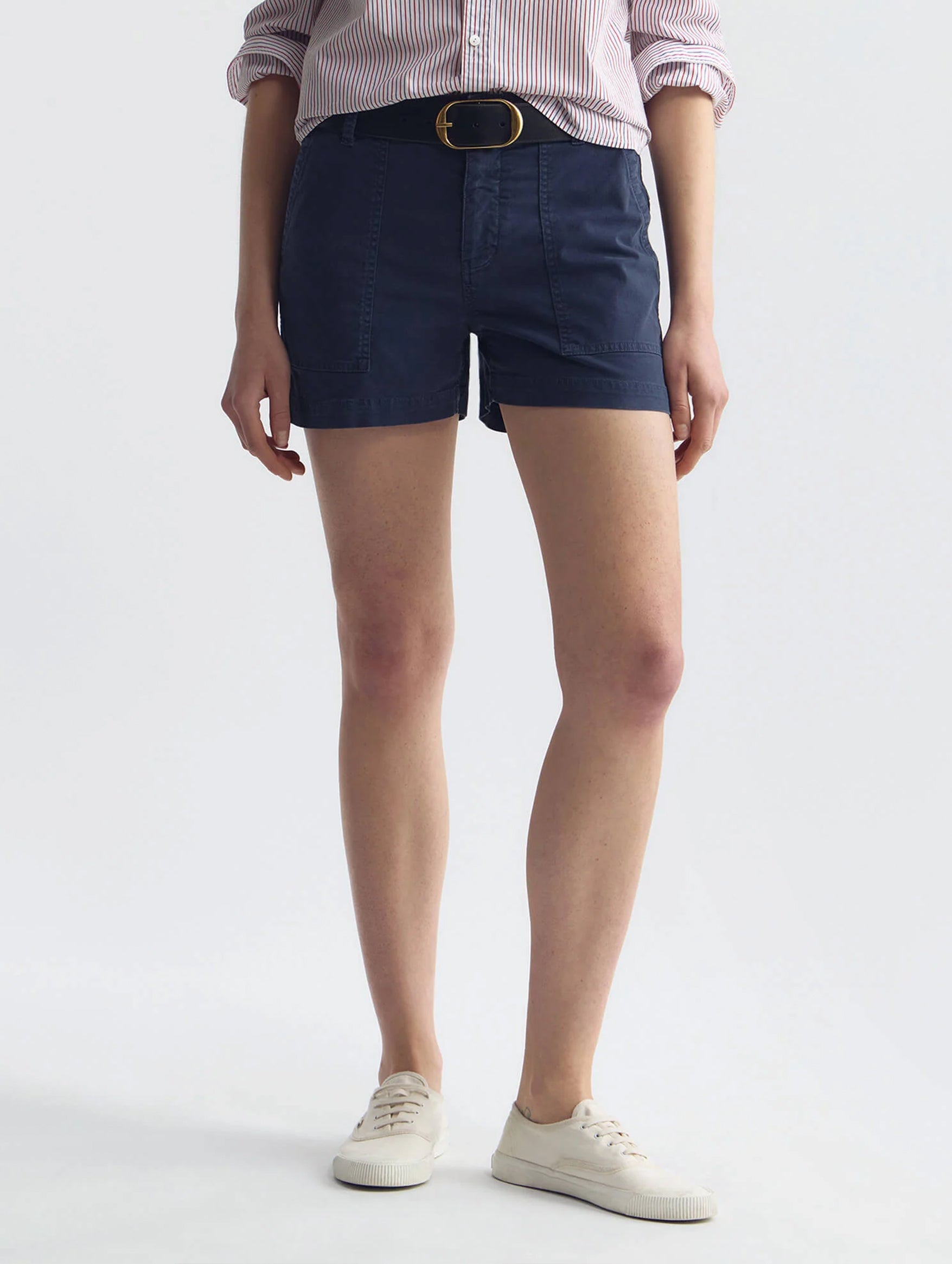 Utility Short in Vintage Washed Admiral Blue