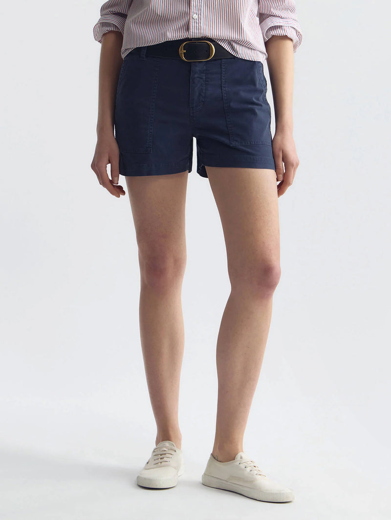 Utility Short in Vintage Washed Admiral Blue