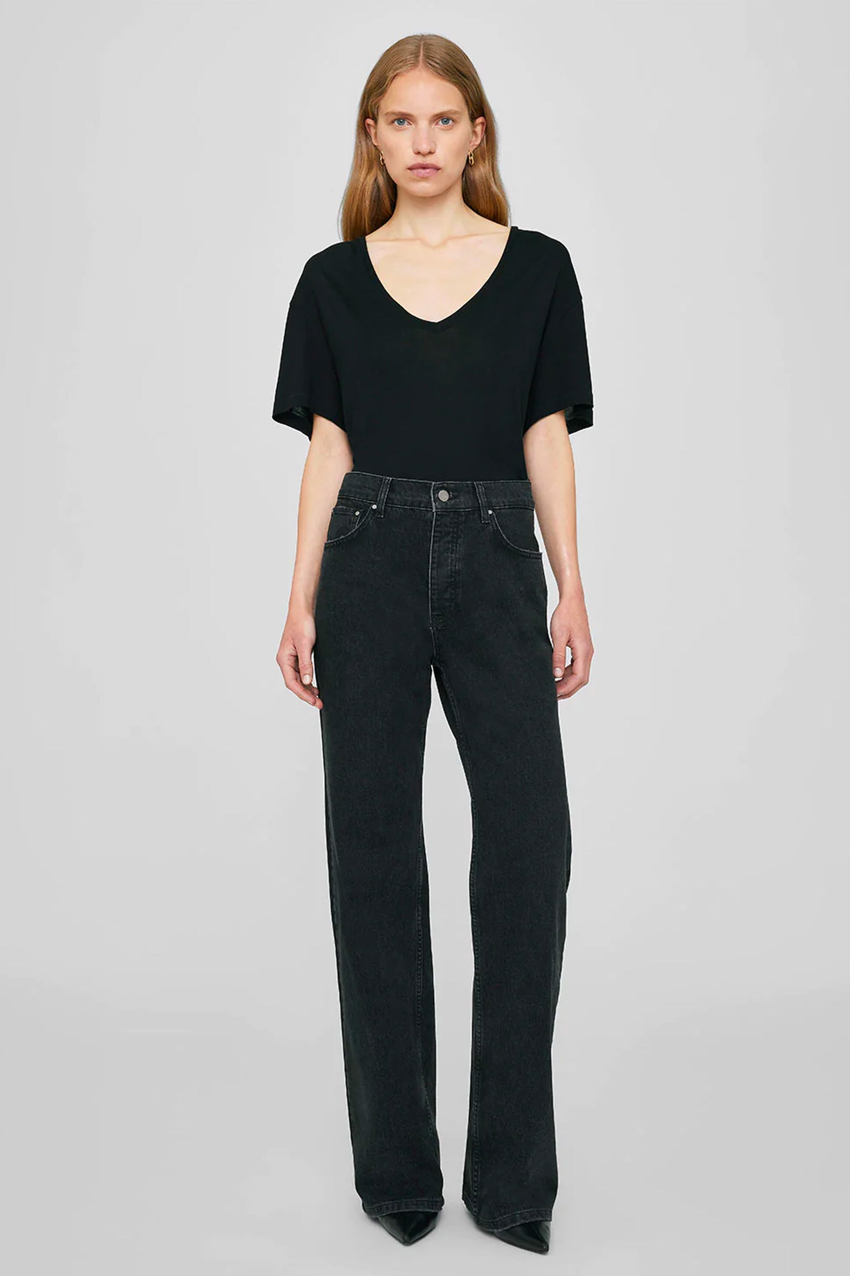 Vale Tee in Black Cashmere Blend