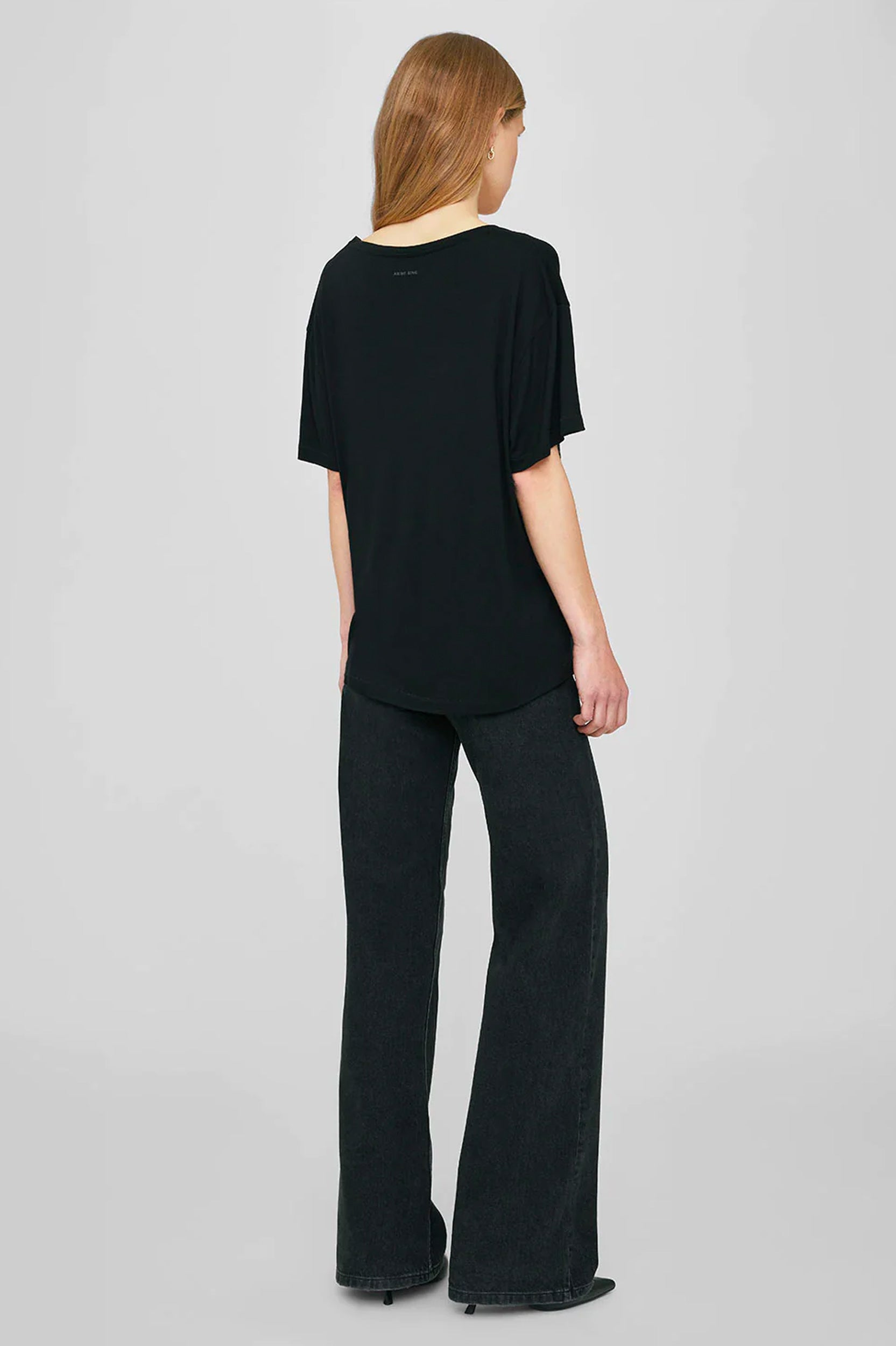 Vale Tee in Black Cashmere Blend