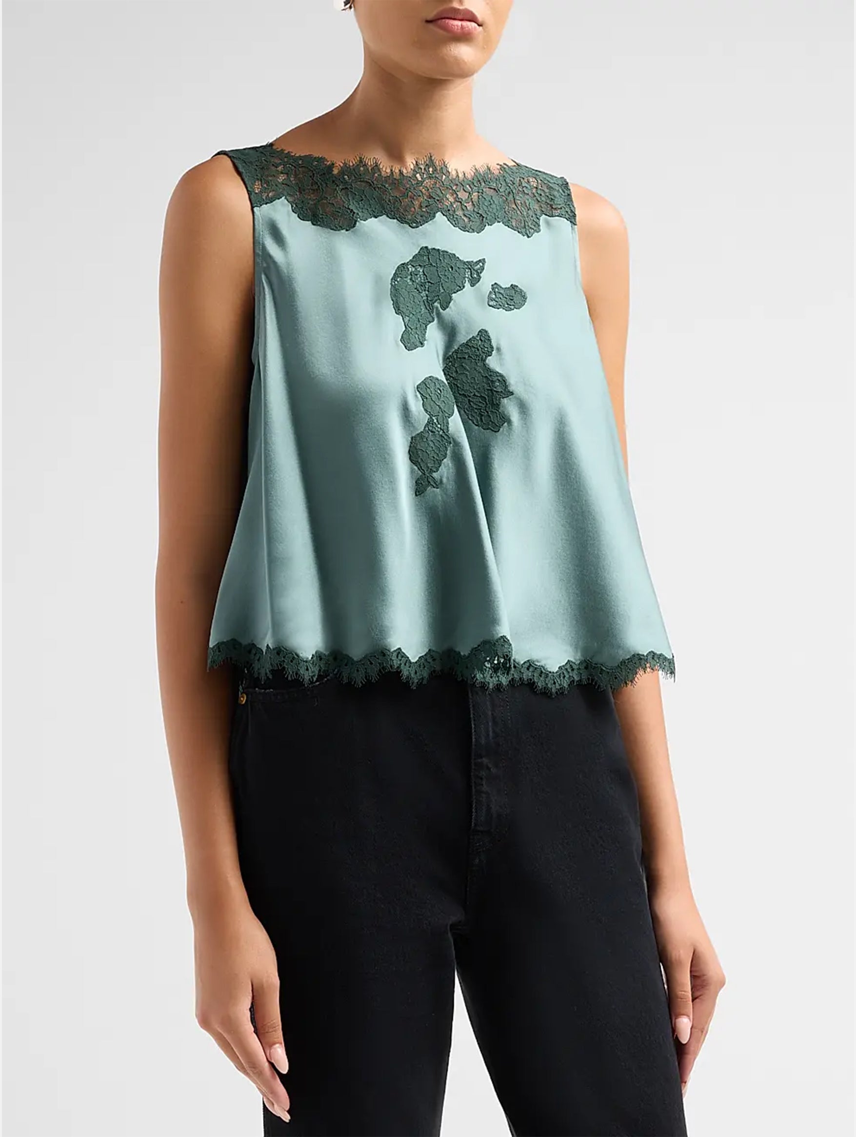 Valerina Top in Dulac Green