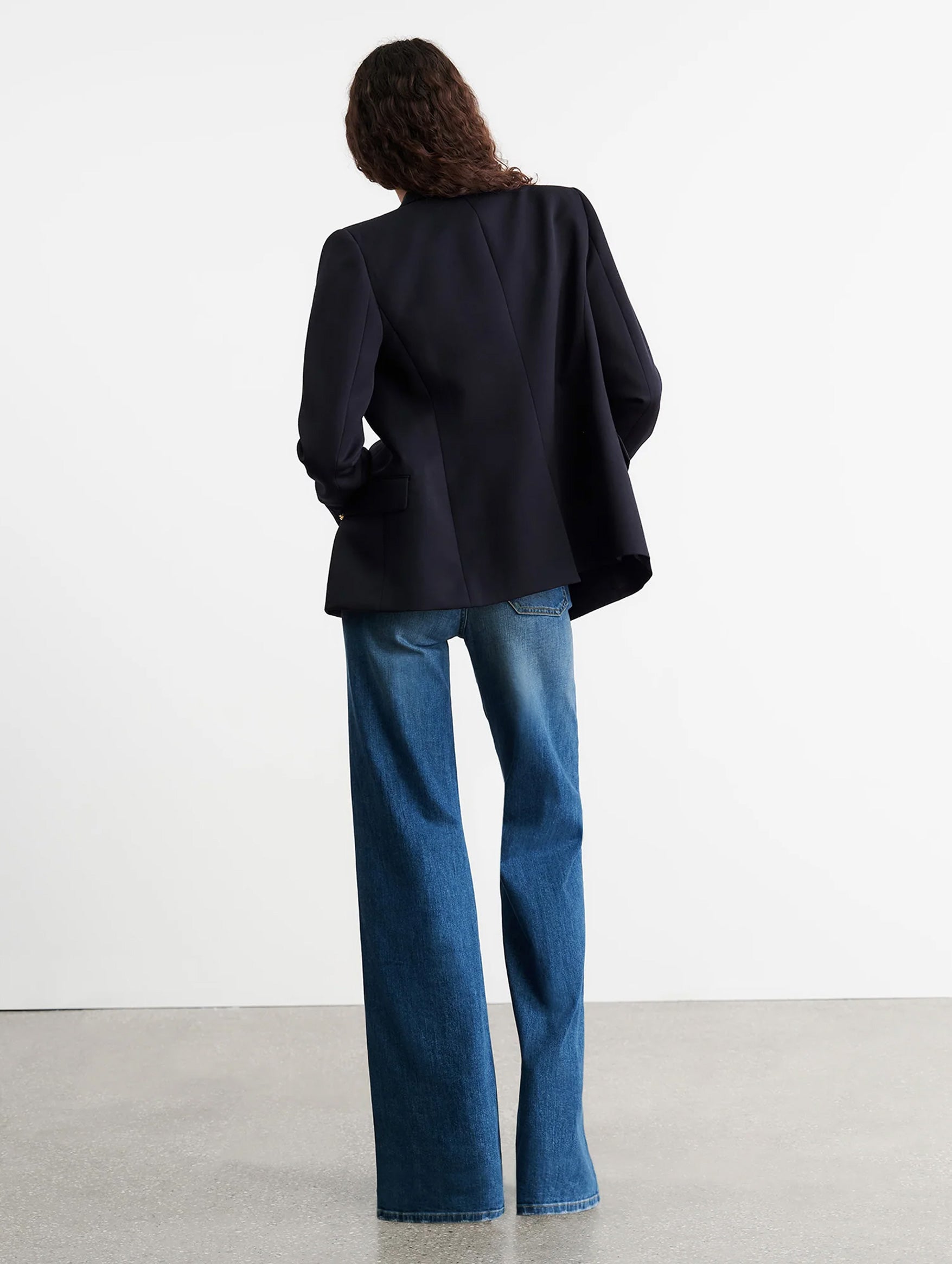 Veda Wool Jacket in Midnight