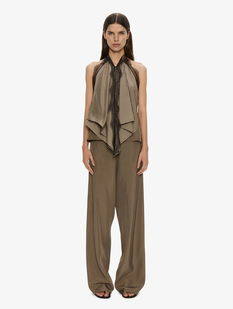 Vera Bias Trouser in Light Umber