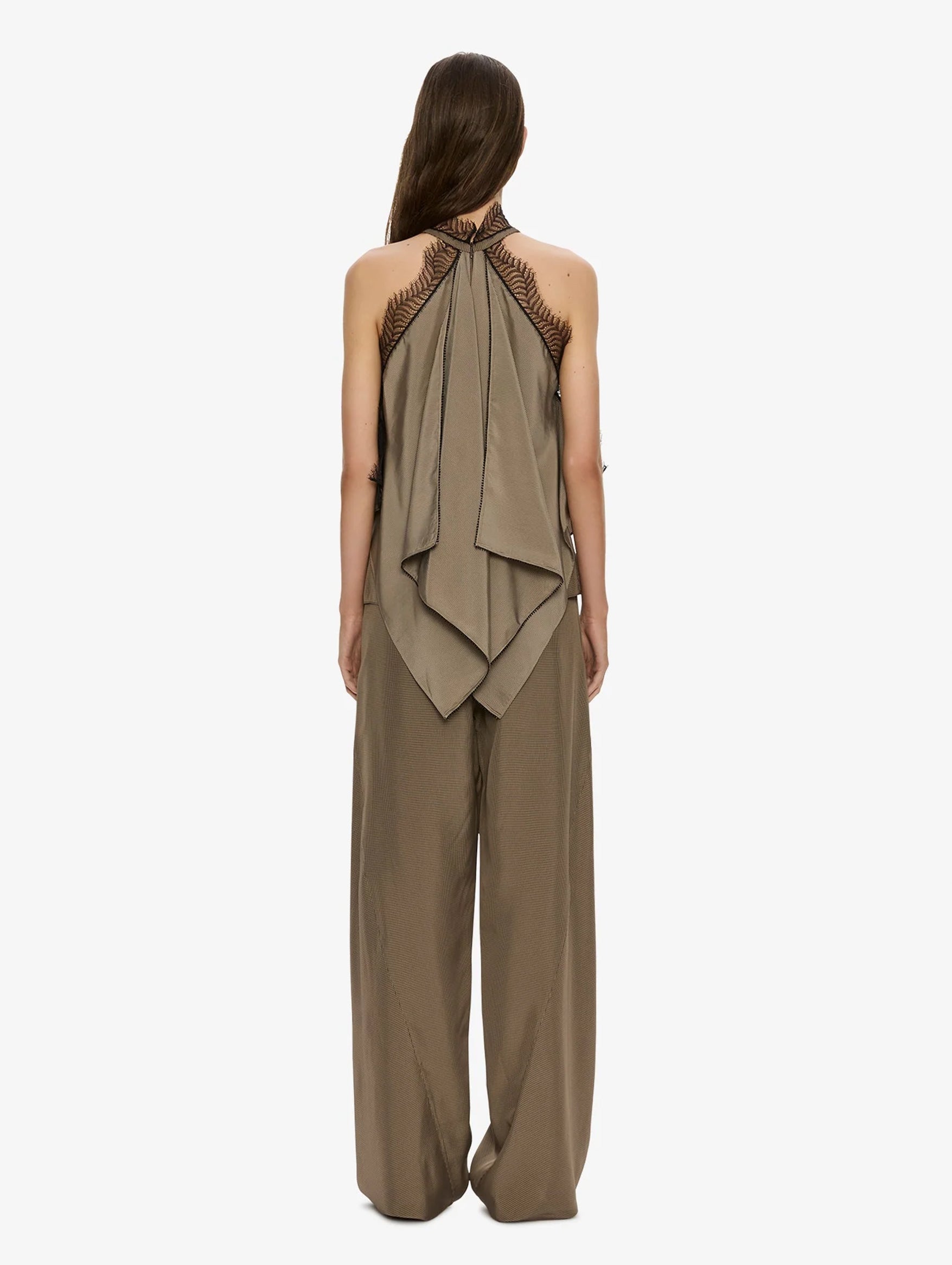 Vera Bias Trouser in Light Umber