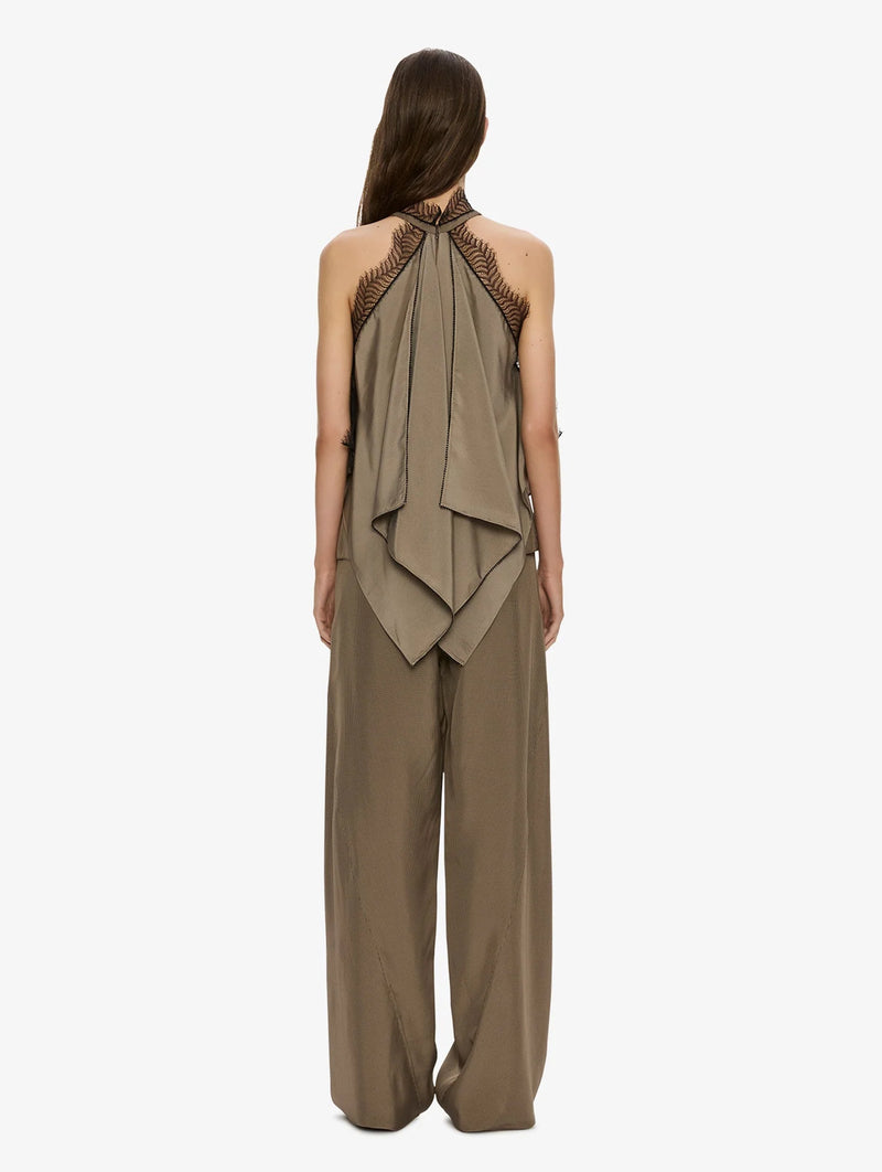 Vera Bias Trouser in Light Umber