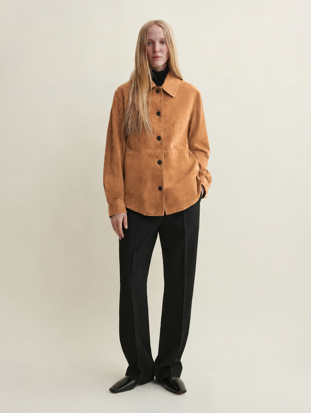 Vicky Suede Jacket in Ocre