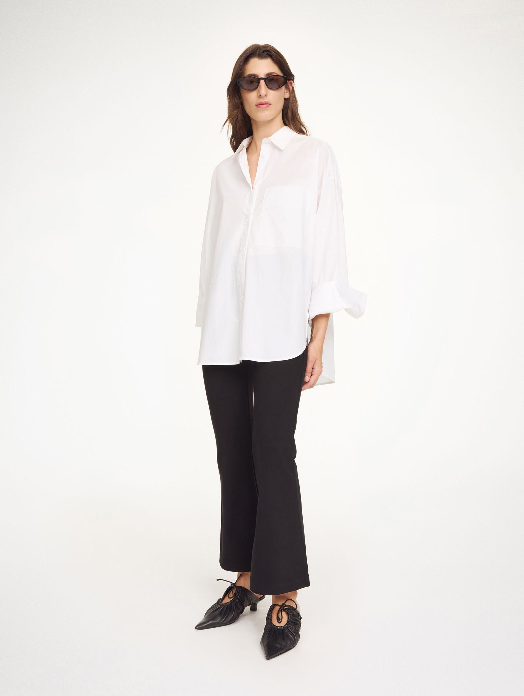Vilanna High-Waist Trousers in Black