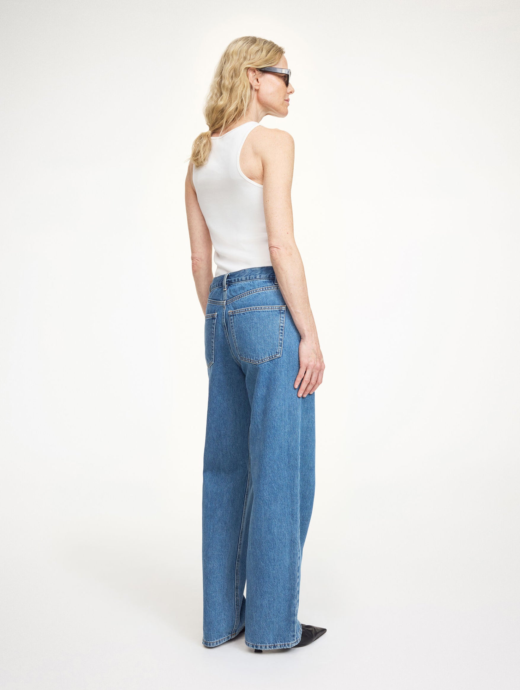 Vinola Jean in Mid Denim Blue
