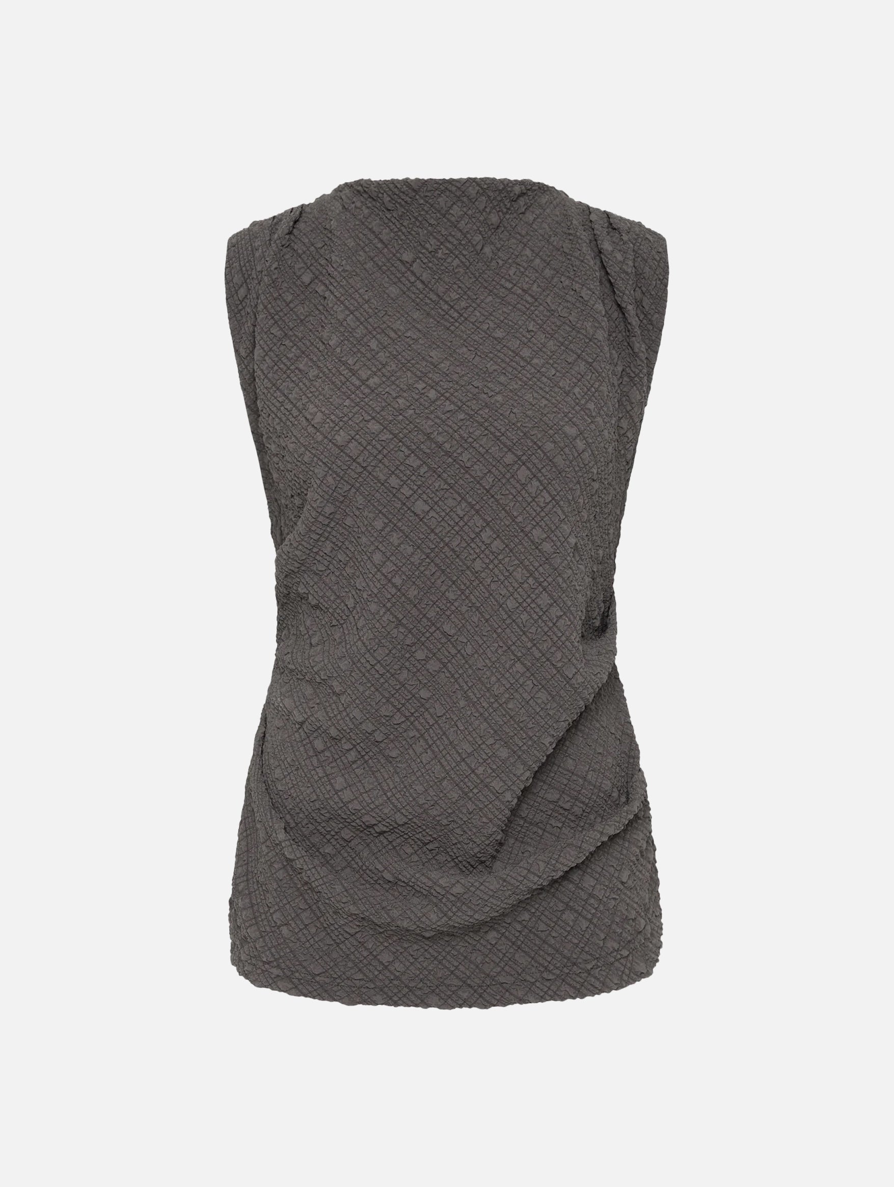 Violet Top in Charcoal