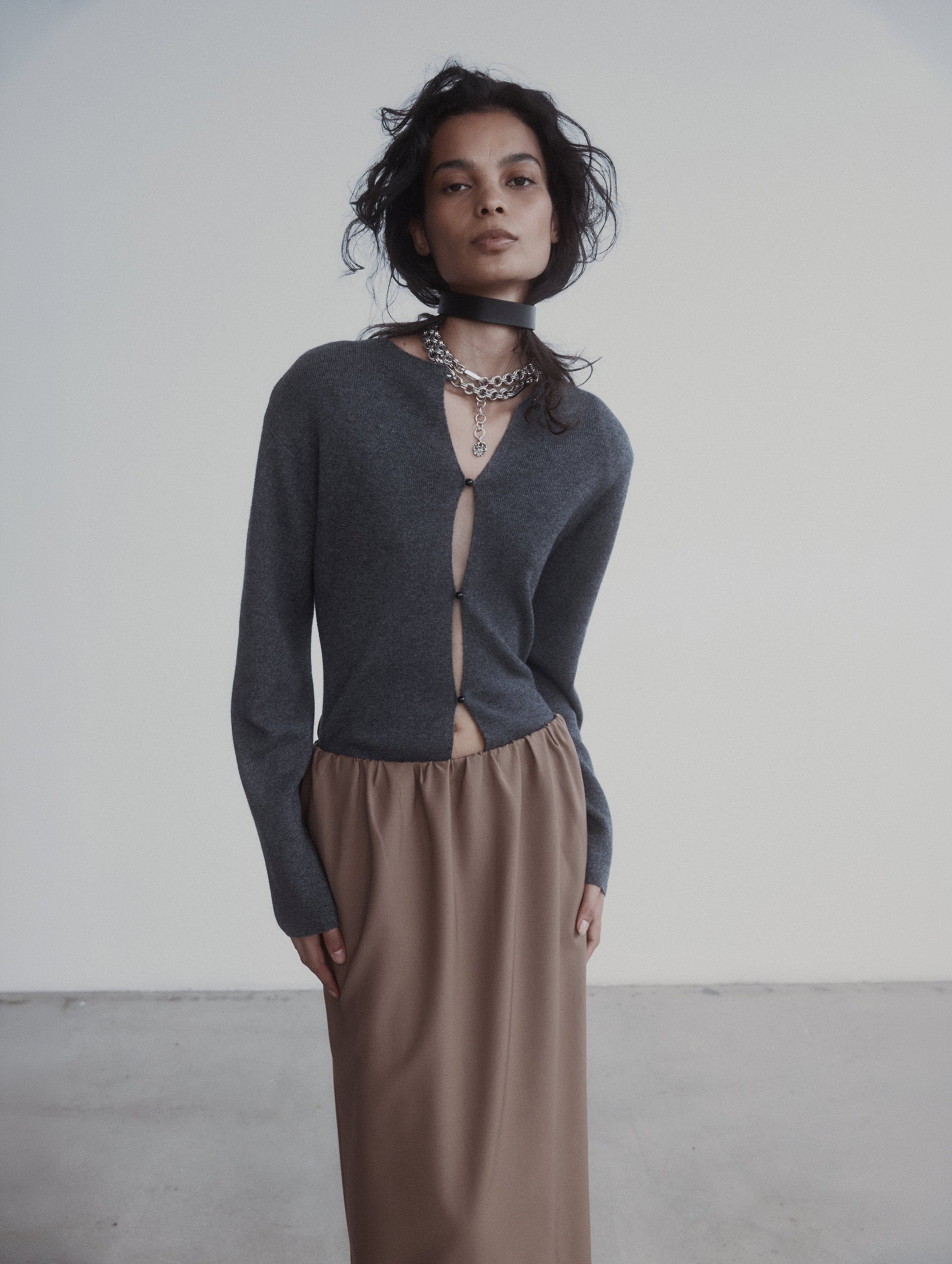 Violetta Cardigan in Pewter