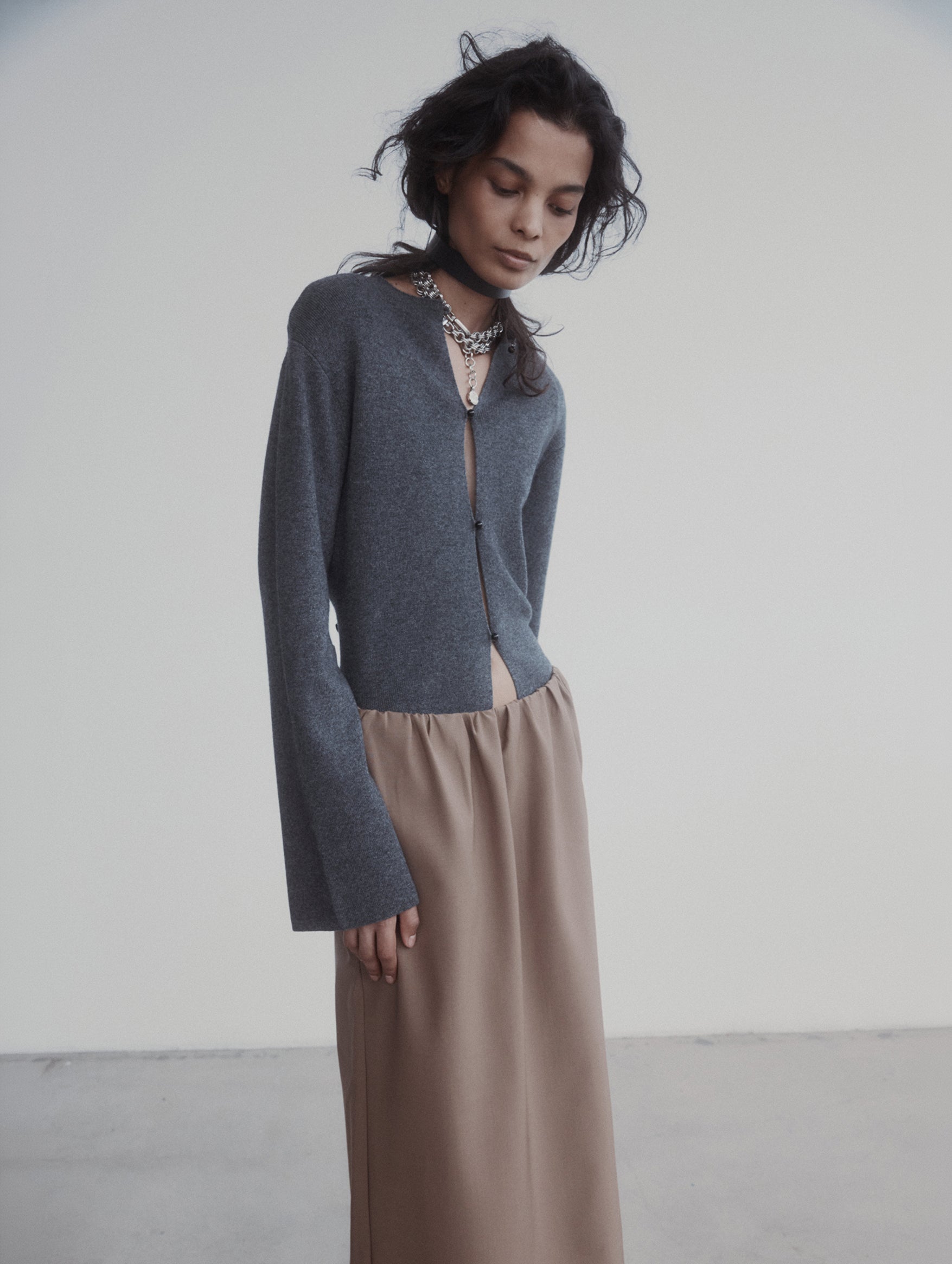 Violetta Cardigan in Pewter