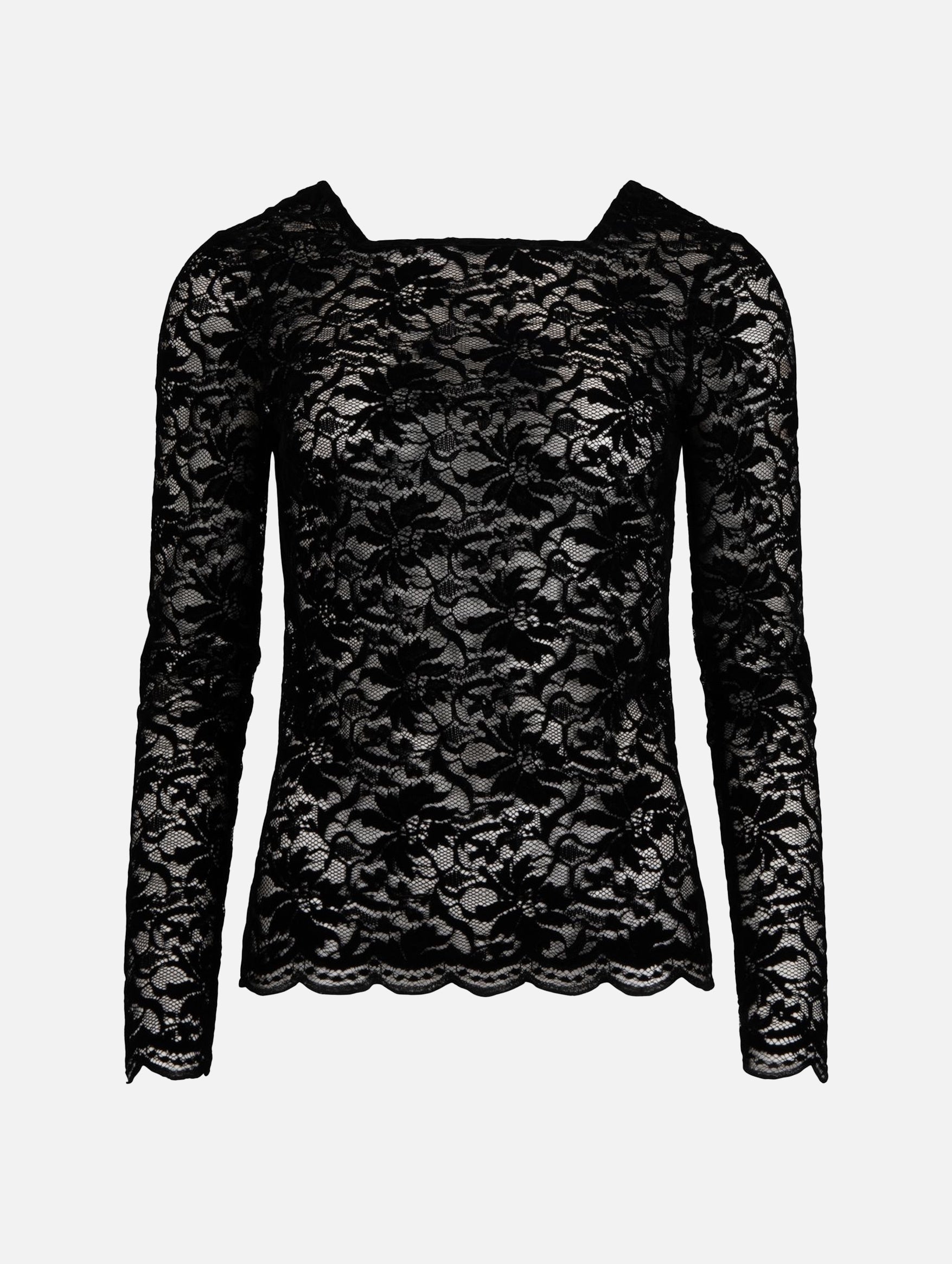 Vita lace Top in Black