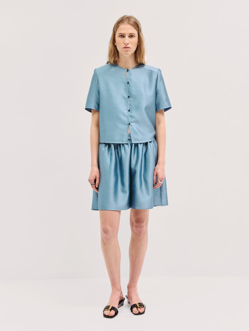 Voluminous Short in Topaz