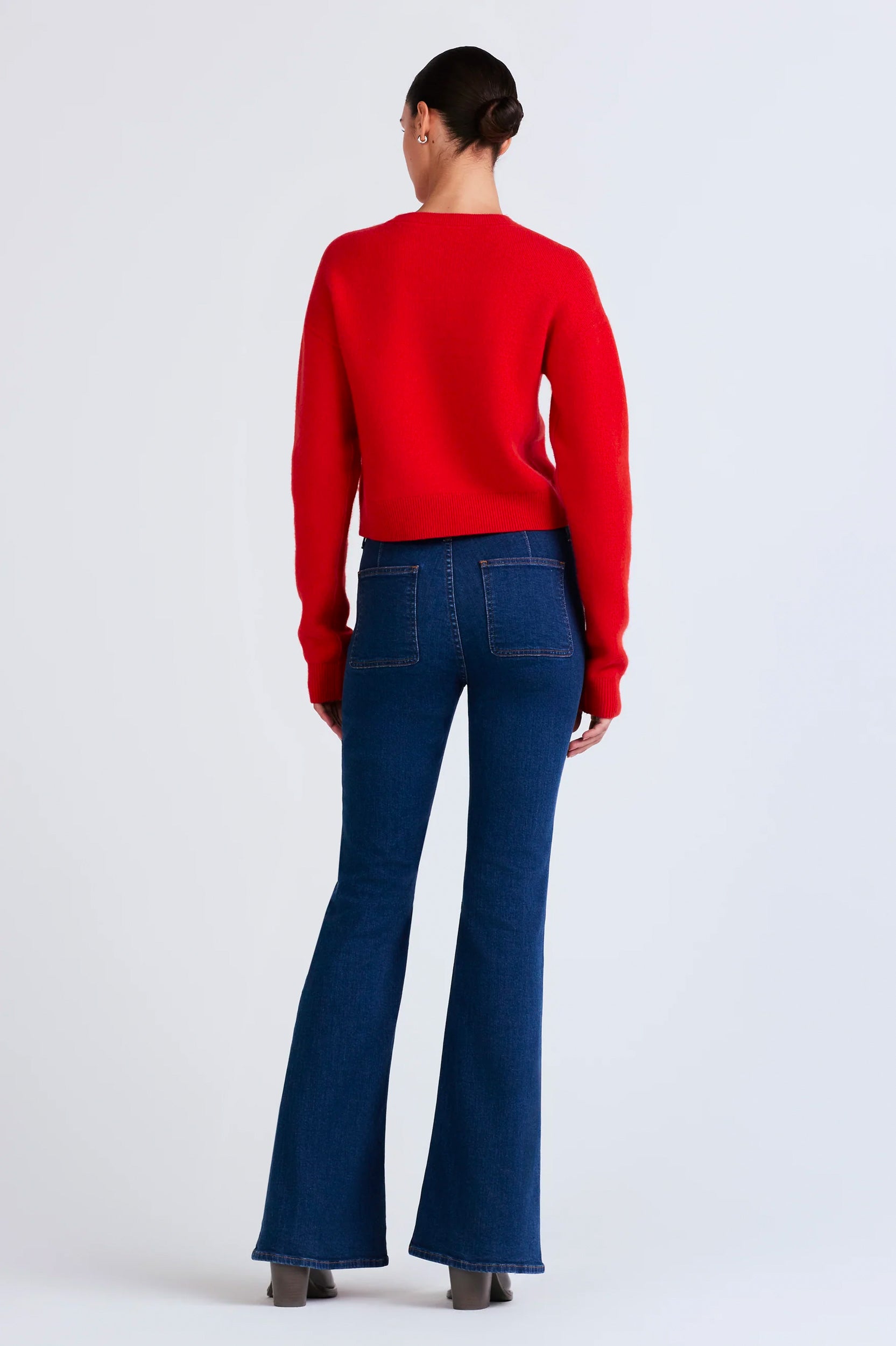 William Crewneck Sweater in Tomato