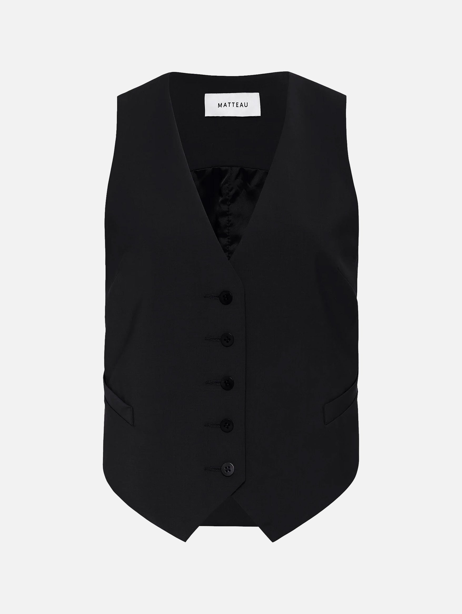 Tailored Waistcoat in Black